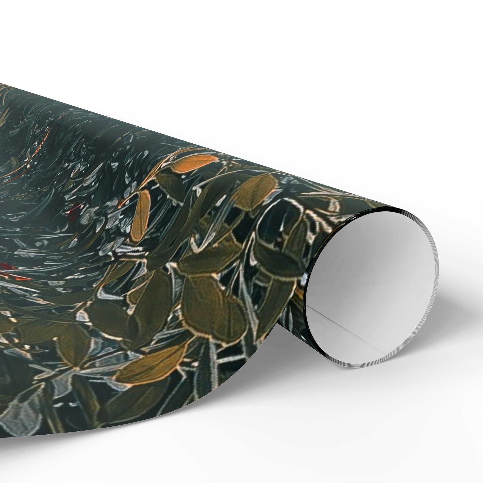 Wrapping Paper — Dark Floral Pōhutukawa Pattern Gift Wrap