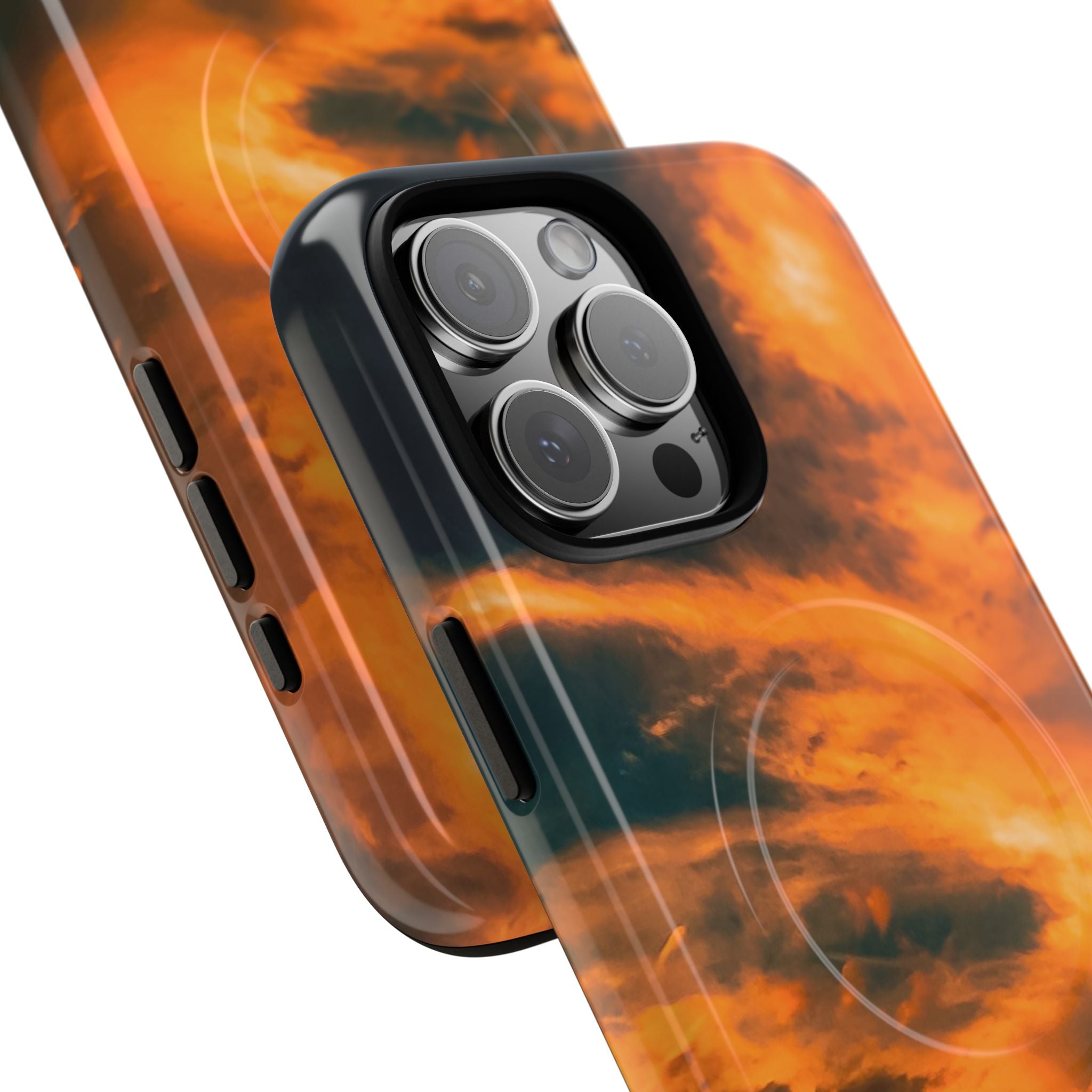 New Zealand Angel Clouds Golden Magnetic Phone Case