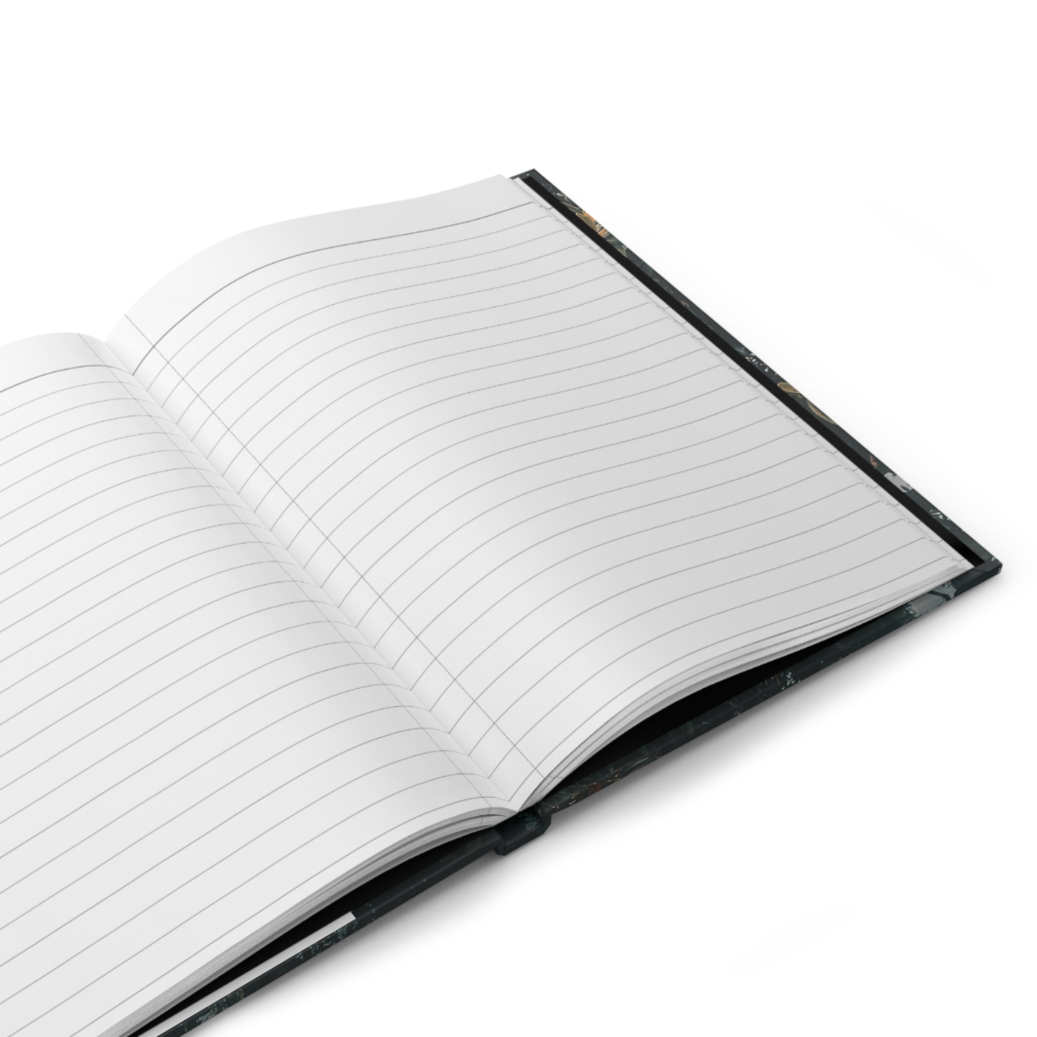 Dark Botanical Hardcover Journal — Moody Pohutukawa Notebook for Writing & Reflection