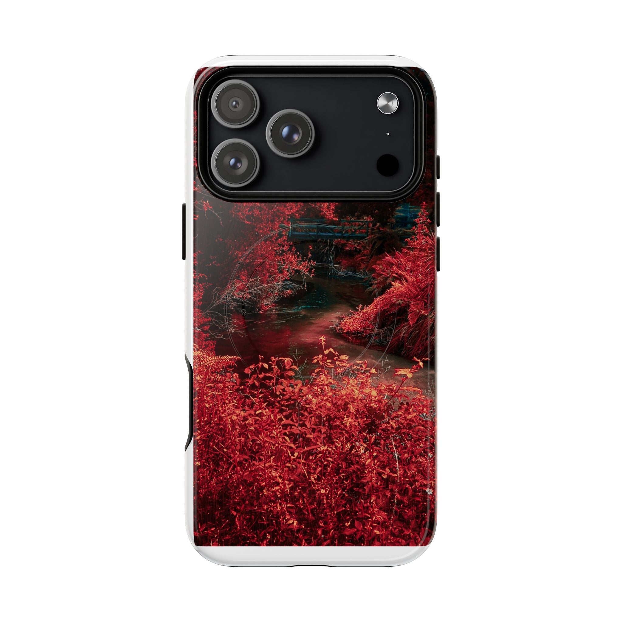 MagSafe Tough Case — Red Forest Abstract Magnetic Phone Cover