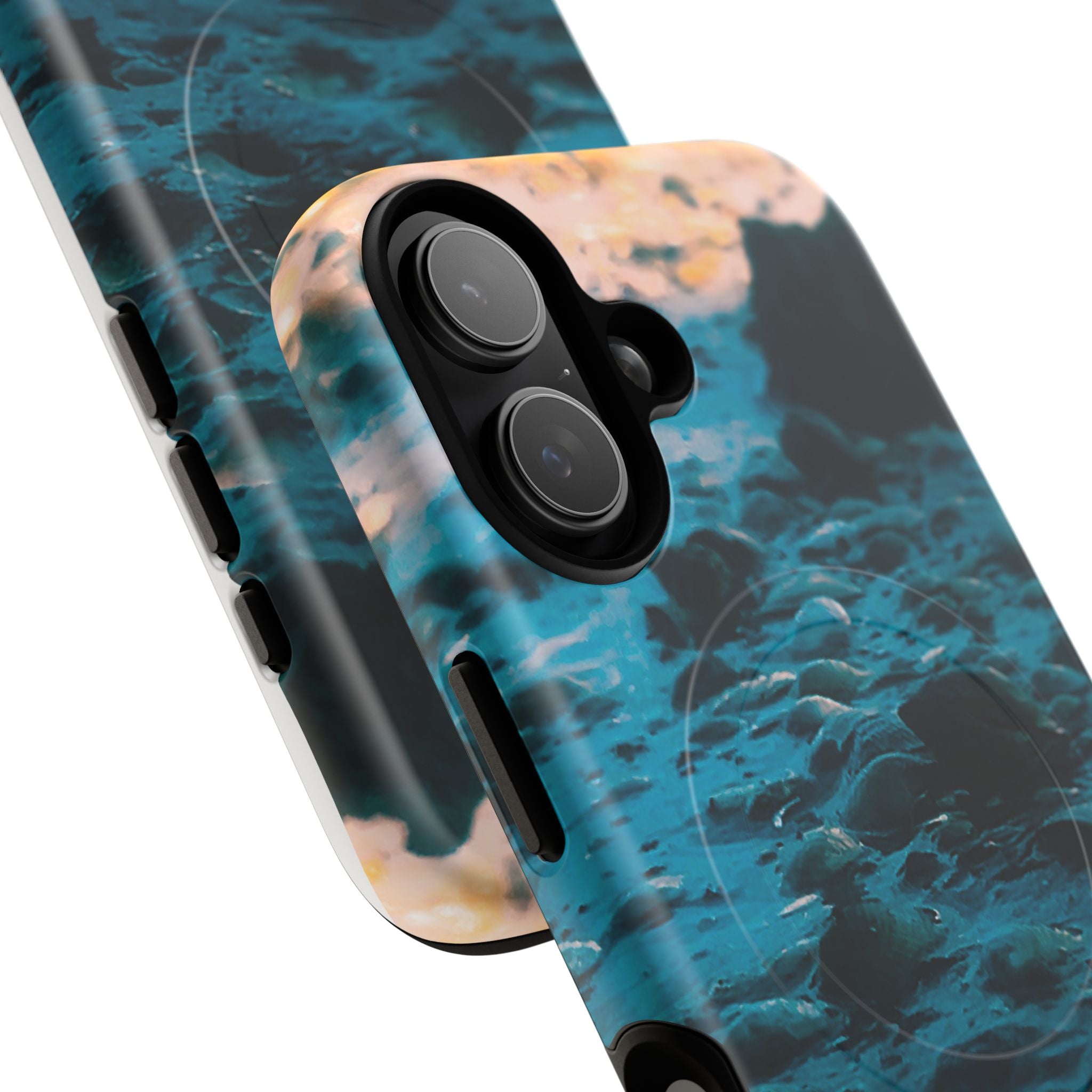 Ocean Waves Tough Magnetic Phone Case — Protective MagSafe-Compatible Sea Print