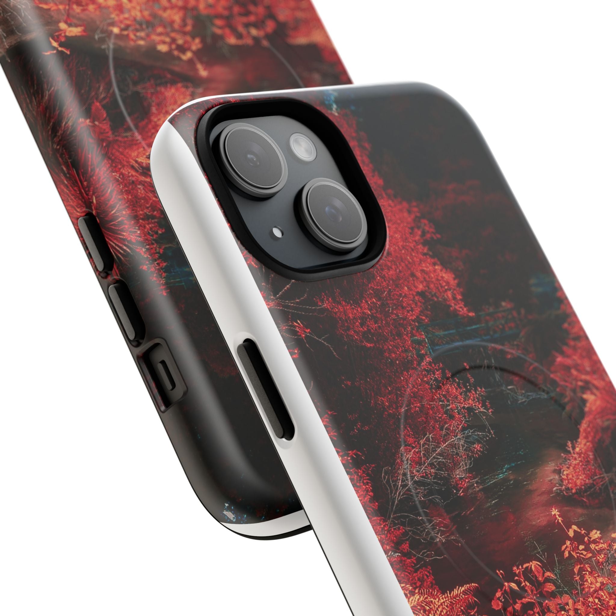 MagSafe Tough Case — Red Forest Abstract Magnetic Phone Cover