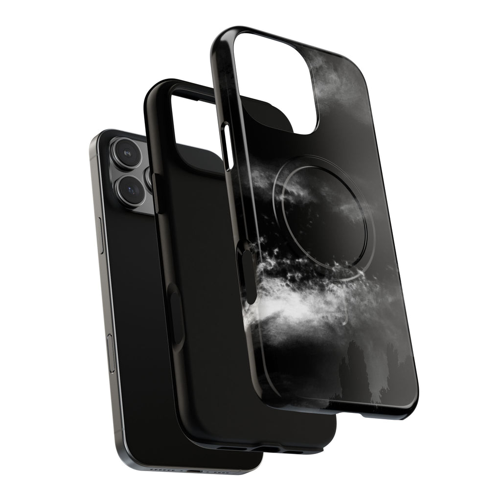 MagSafe Phone Case — Black Storm Cloud Design