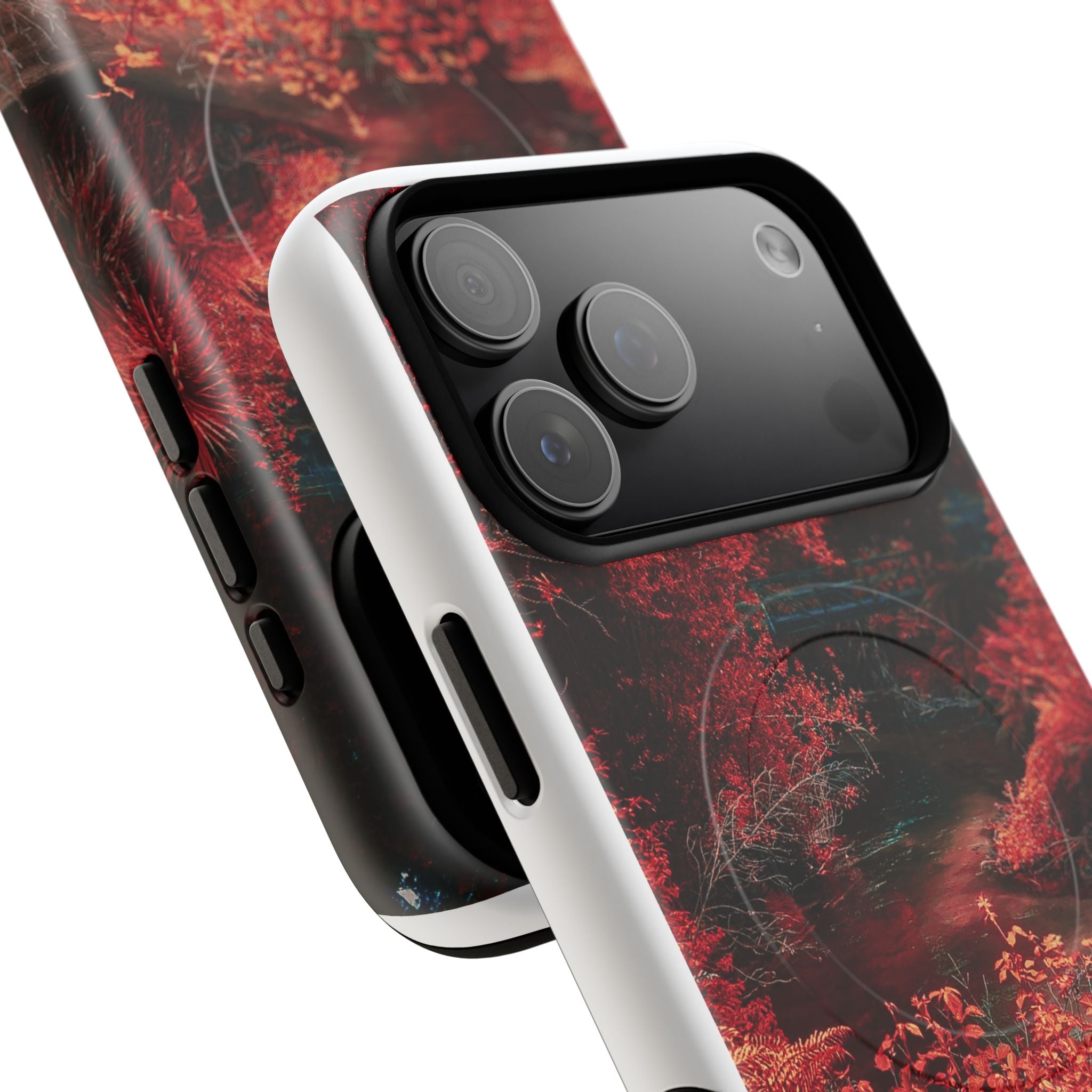 MagSafe Tough Case — Red Forest Abstract Magnetic Phone Cover