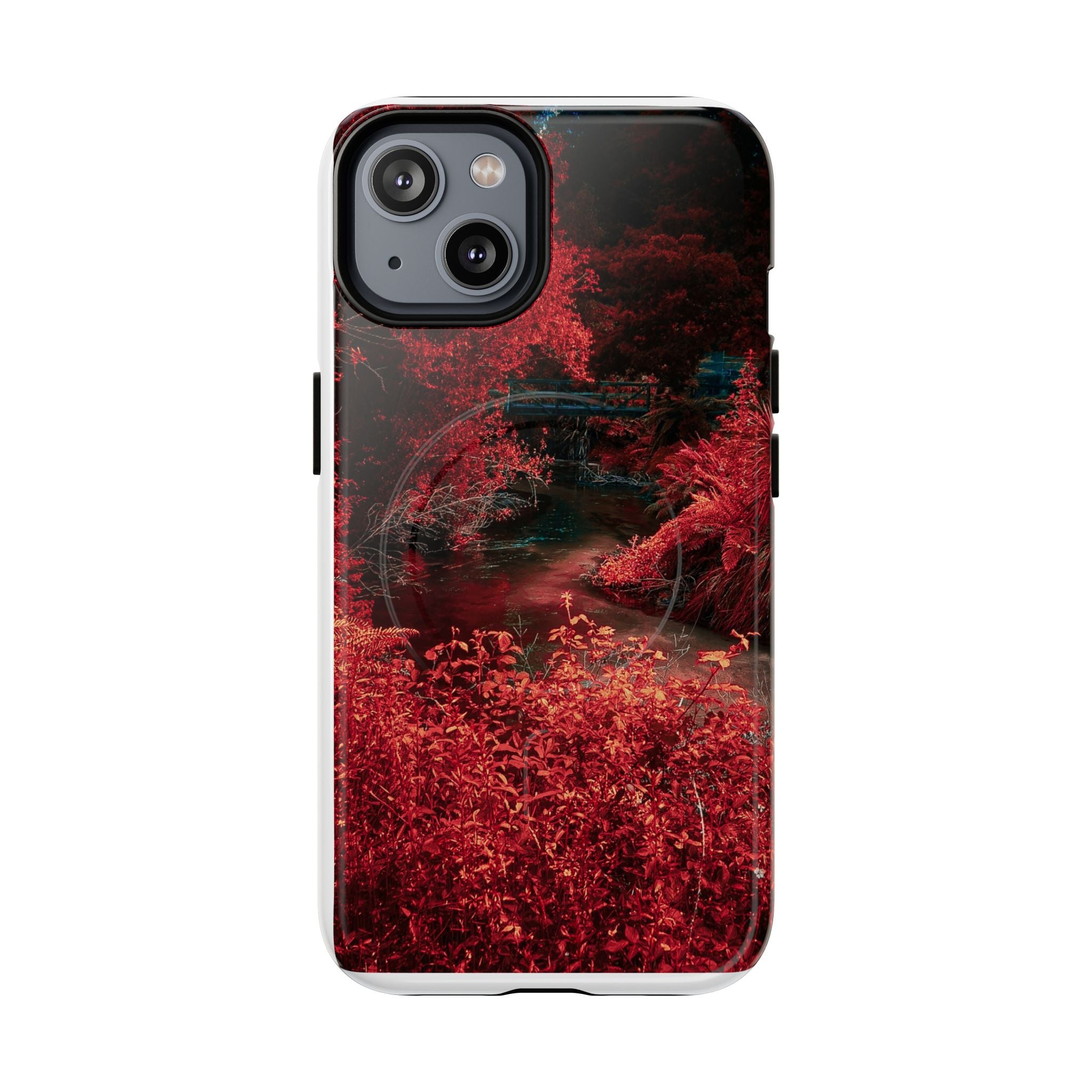 MagSafe Tough Case — Red Forest Abstract Magnetic Phone Cover