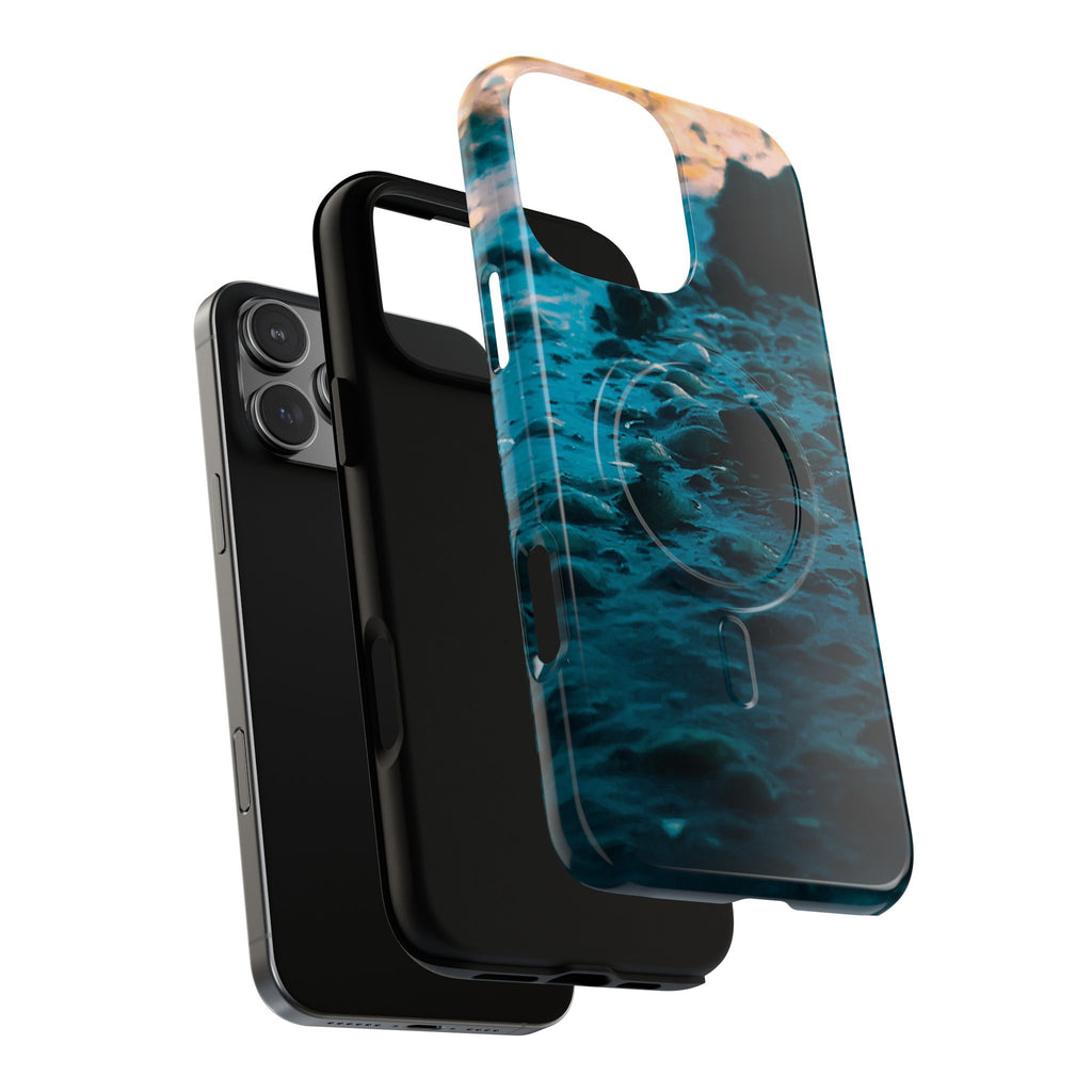 Ocean Waves Tough Magnetic Phone Case — Protective MagSafe-Compatible Sea Print