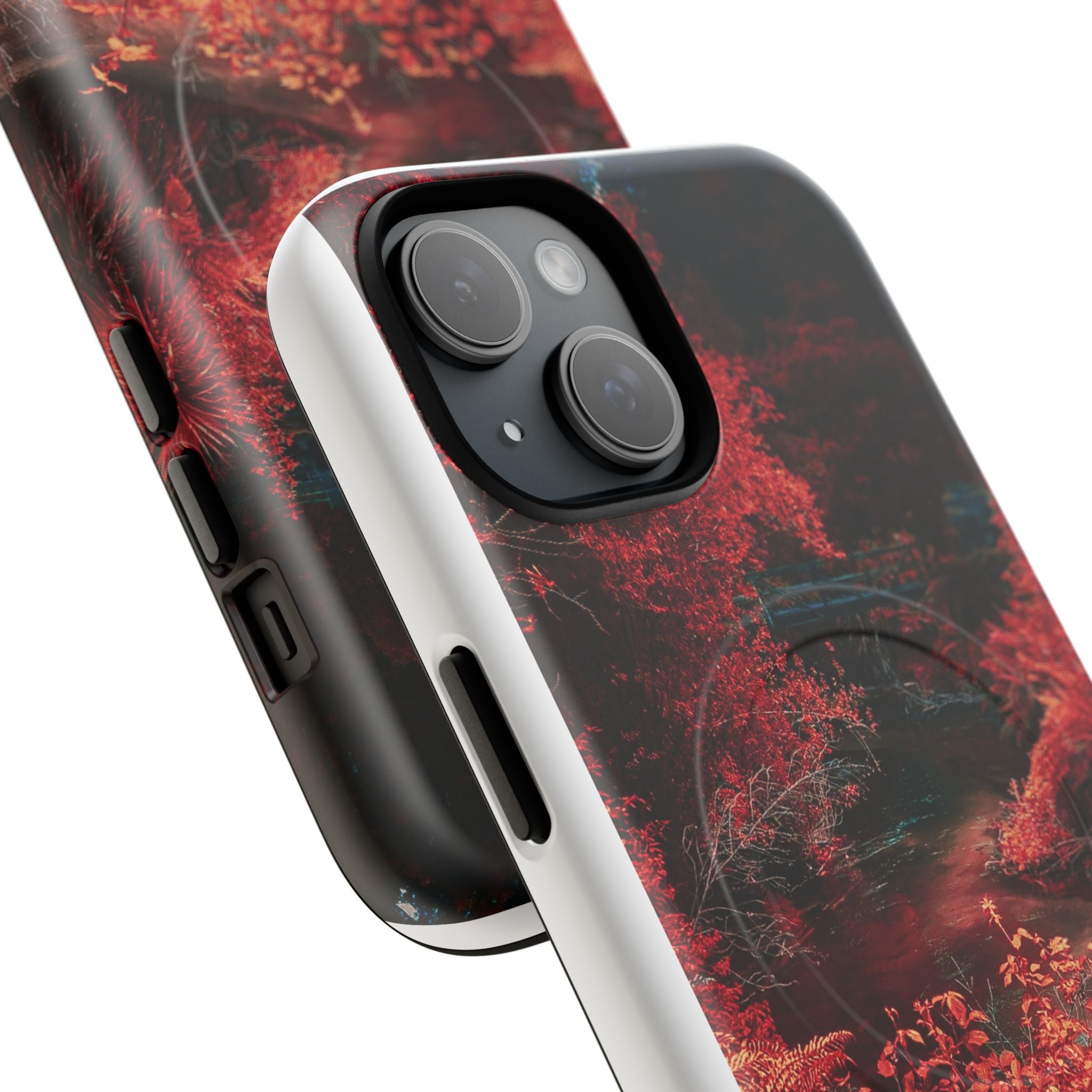 MagSafe Tough Case — Red Forest Abstract Magnetic Phone Cover