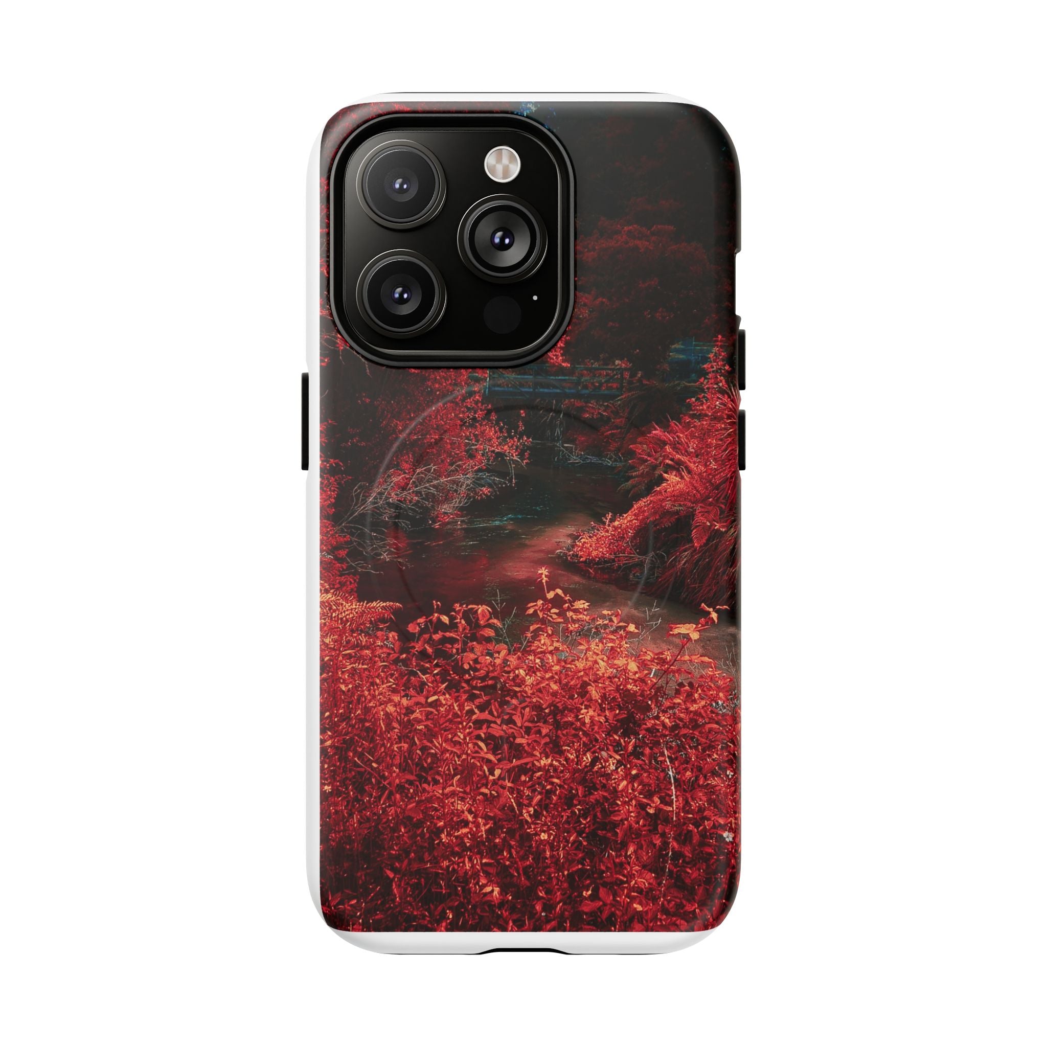 MagSafe Tough Case — Red Forest Abstract Magnetic Phone Cover