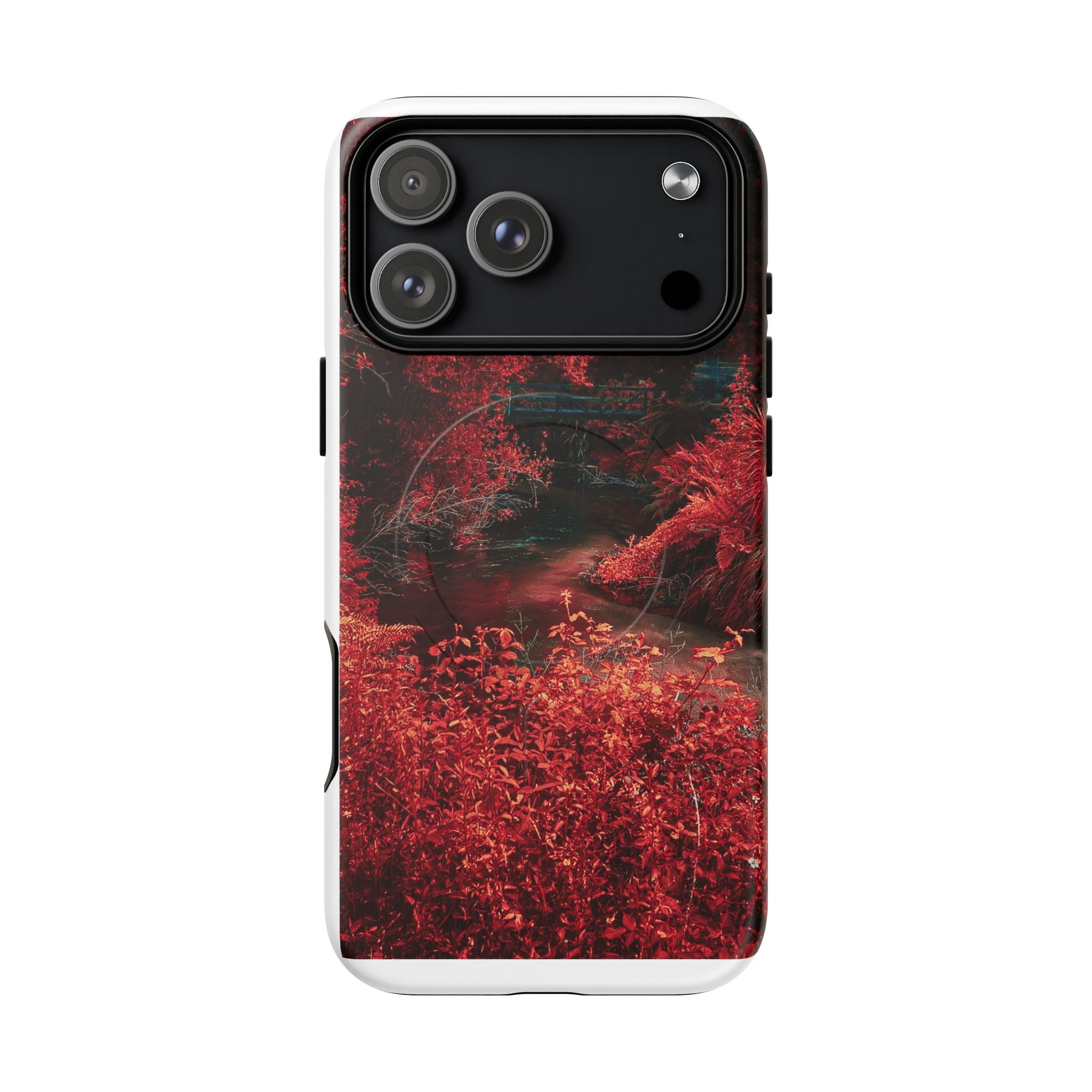 MagSafe Tough Case — Red Forest Abstract Magnetic Phone Cover