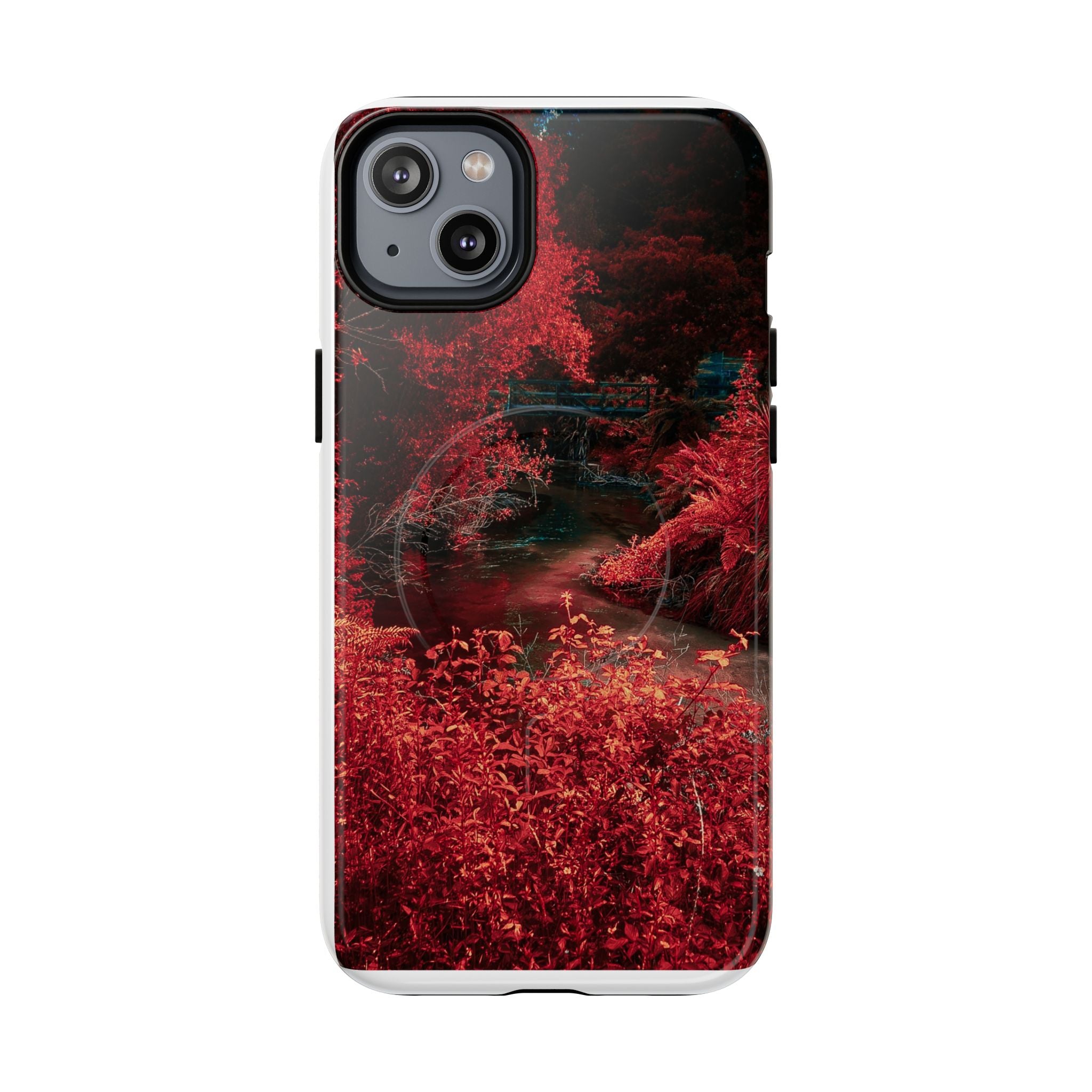 MagSafe Tough Case — Red Forest Abstract Magnetic Phone Cover