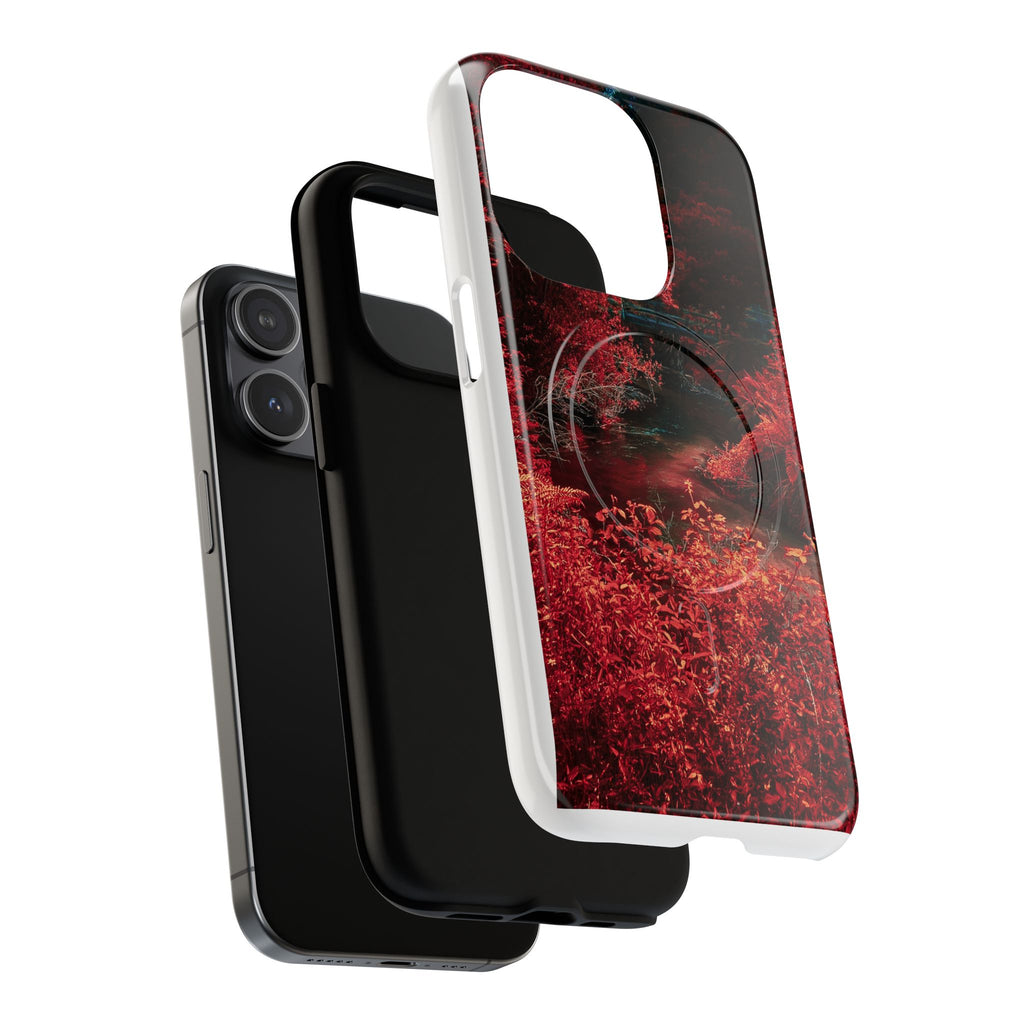 MagSafe Tough Case — Red Forest Abstract Magnetic Phone Cover