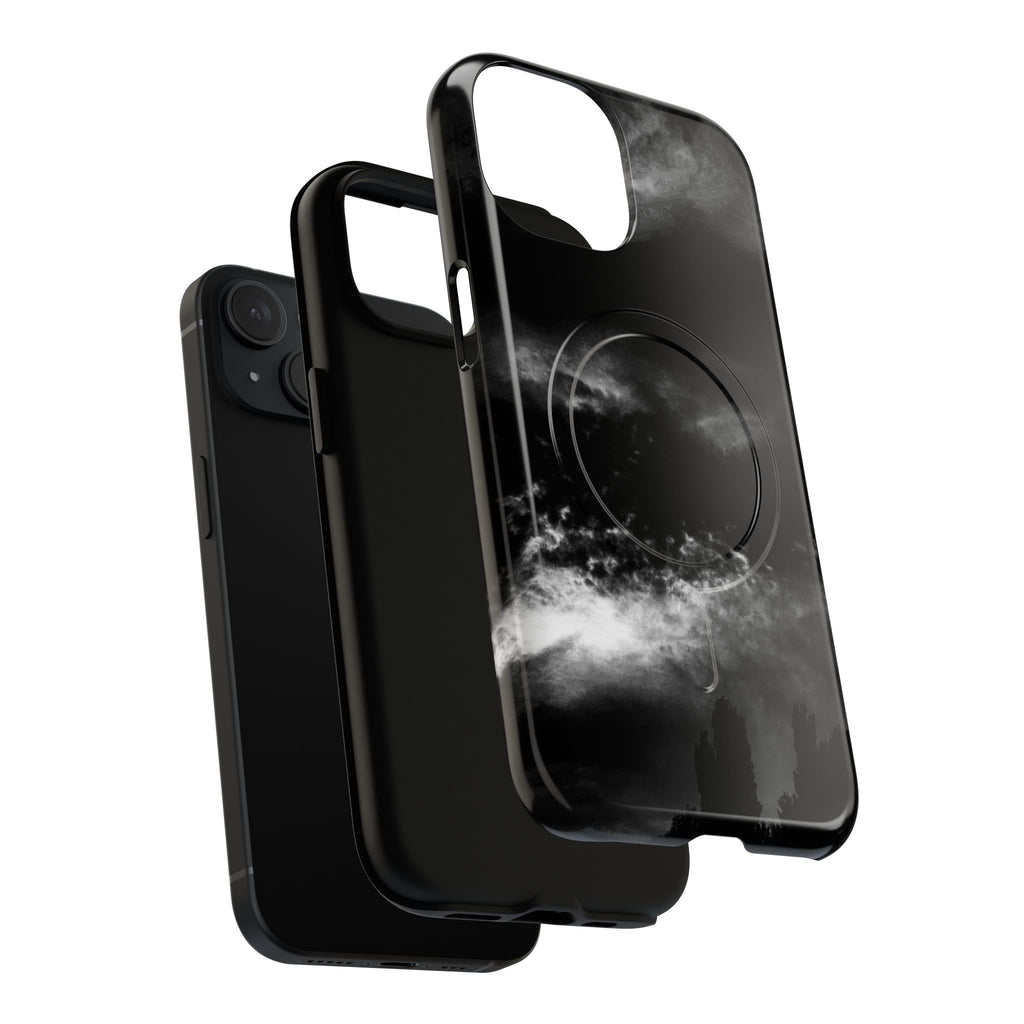 MagSafe Phone Case — Black Storm Cloud Design