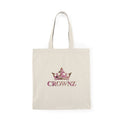 Crownz Pink Crown Natural Tote Bag