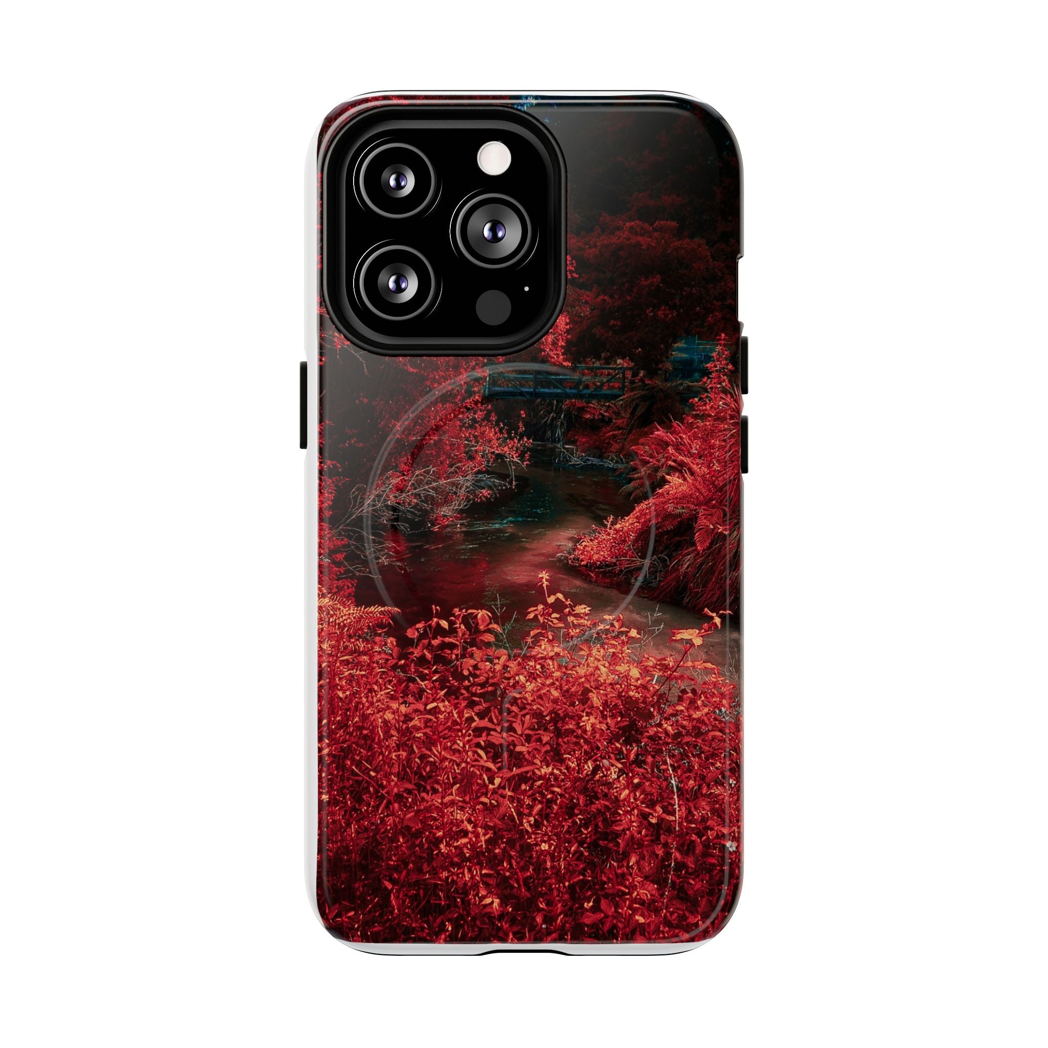 MagSafe Tough Case — Red Forest Abstract Magnetic Phone Cover