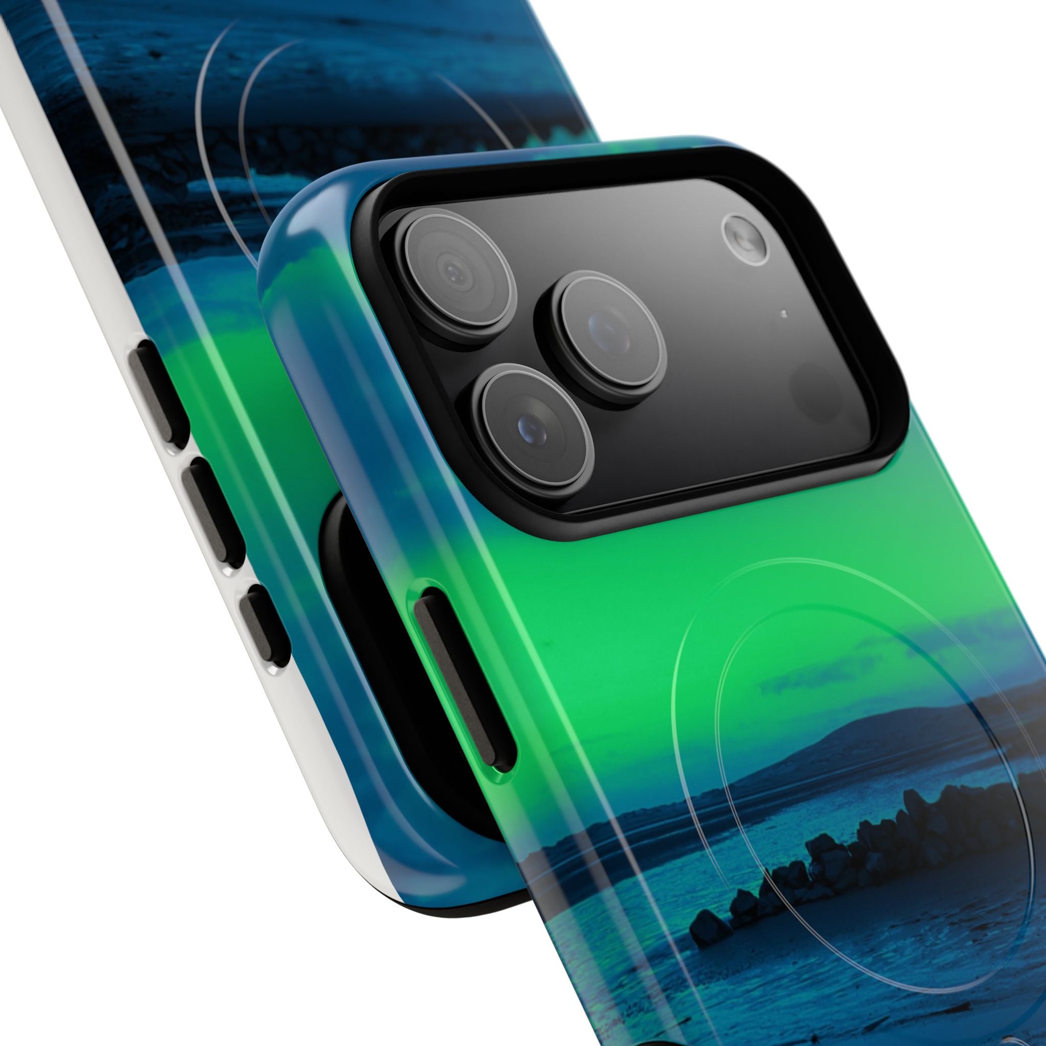 Green New Zealand Sunset Magnetic Phone Case