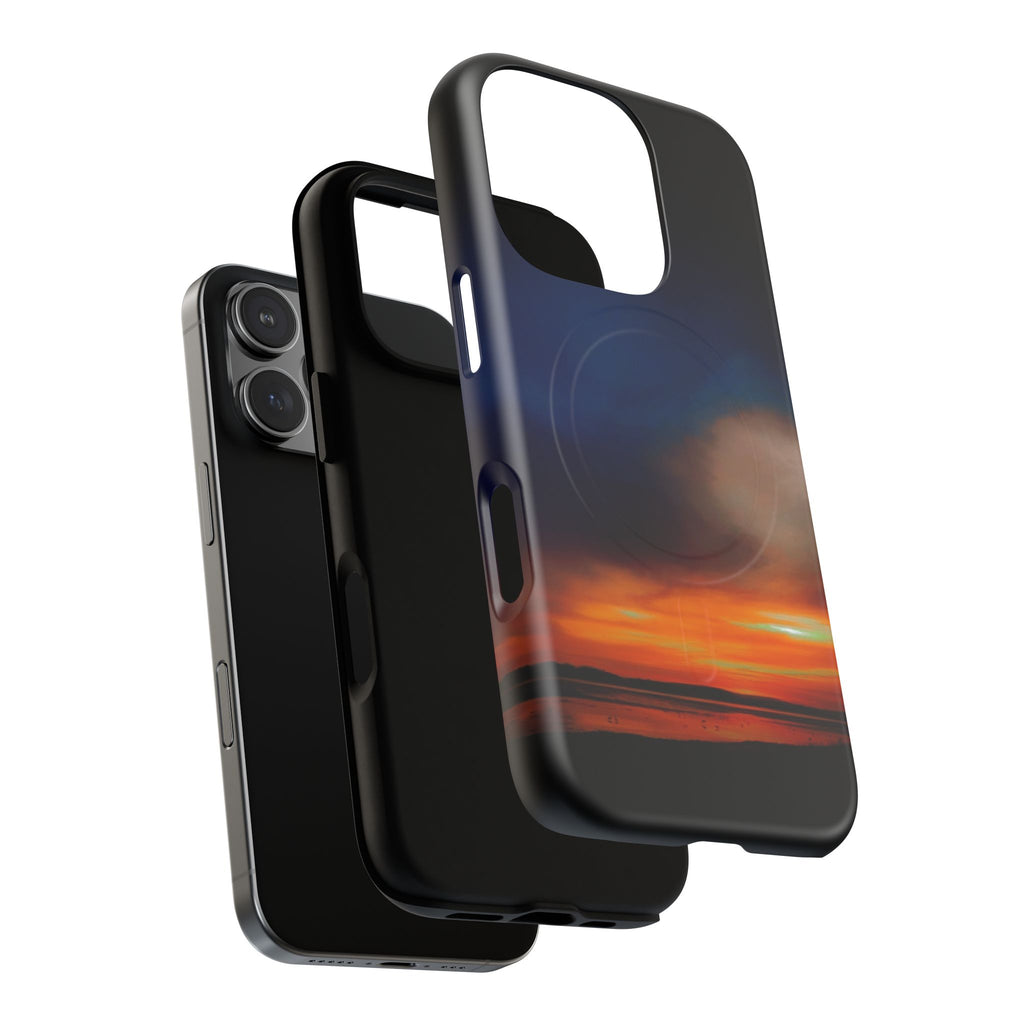 Mangawhai Sunset Magnetic Phone Case — New Zealand Coastal Sunset Design