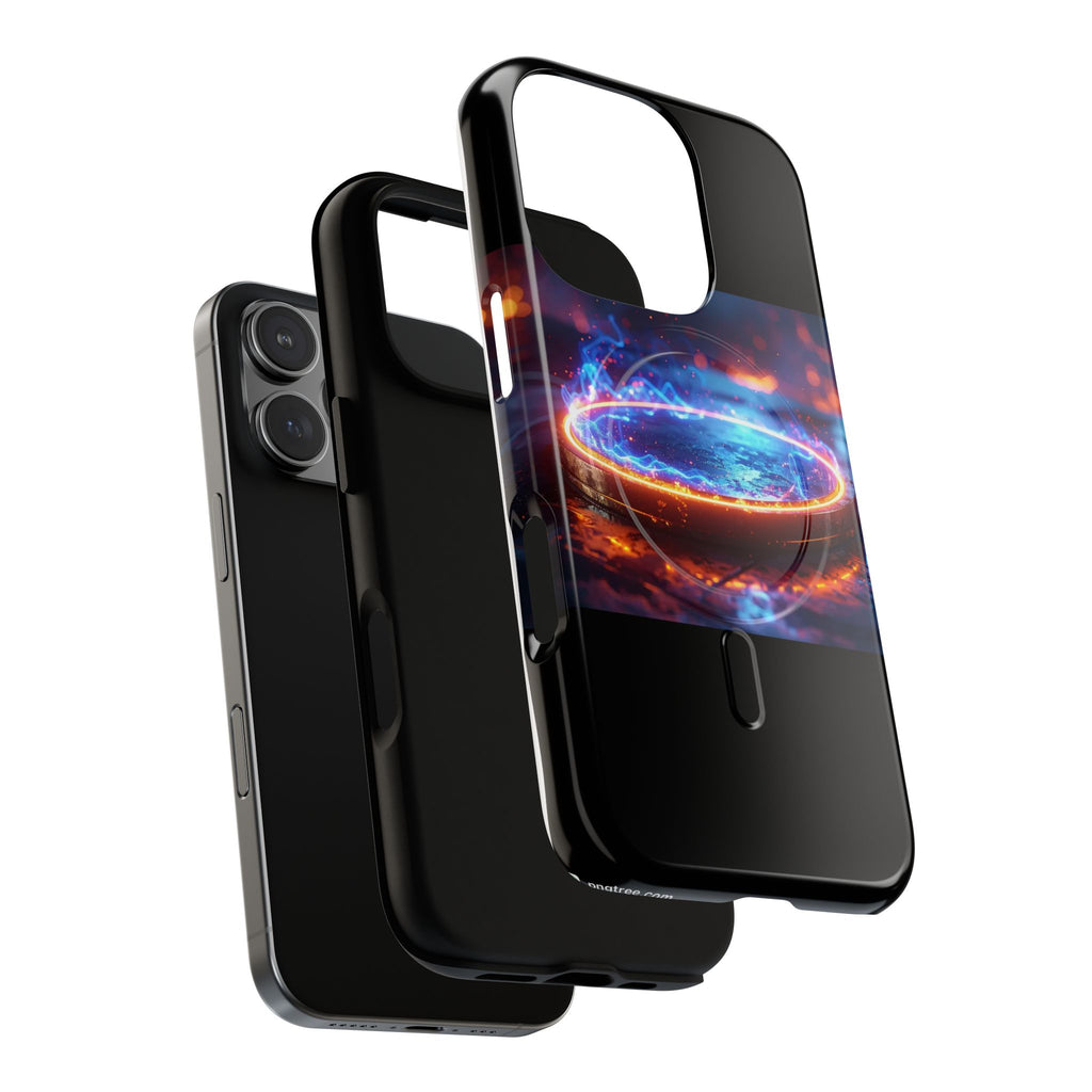 Phone Case - Magnetic Tough Case with Fiery Energy Portal Design