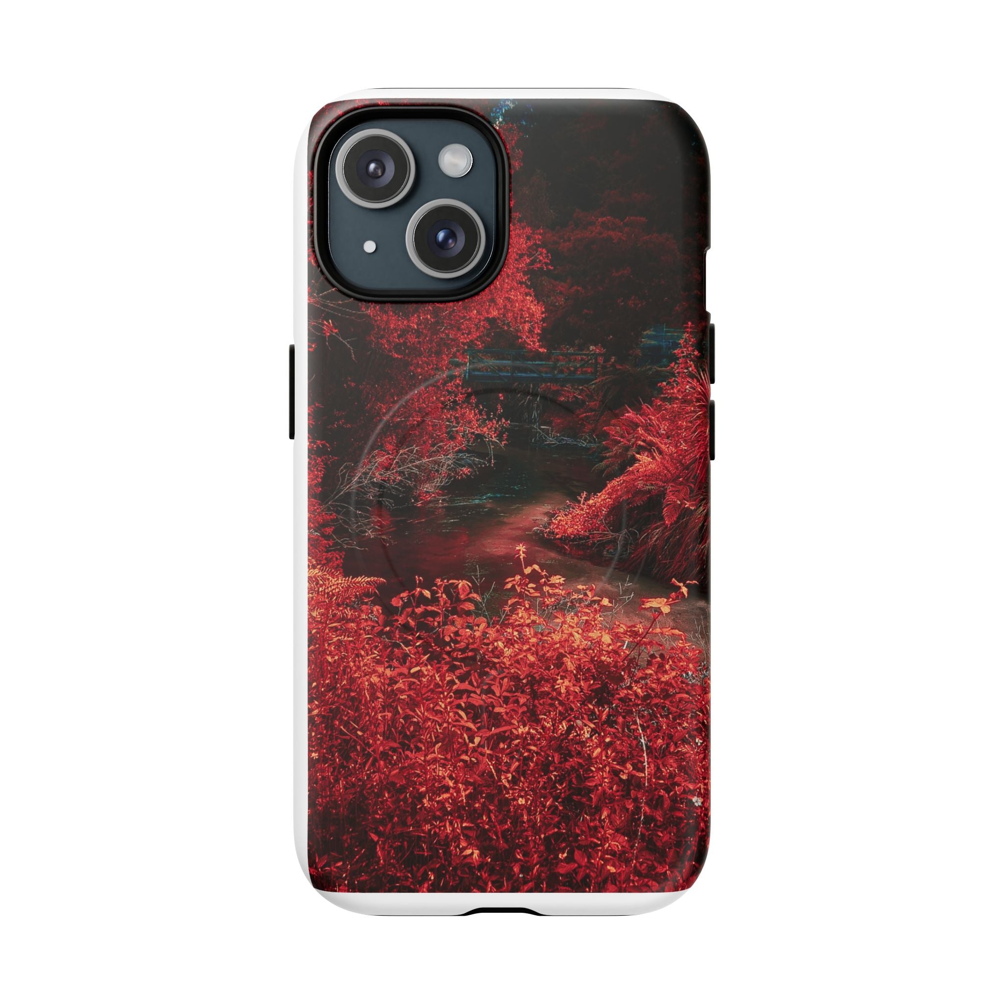 MagSafe Tough Case — Red Forest Abstract Magnetic Phone Cover