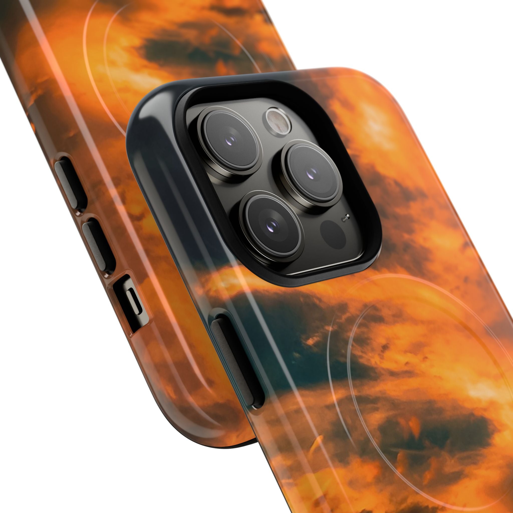 New Zealand Angel Clouds Golden Magnetic Phone Case