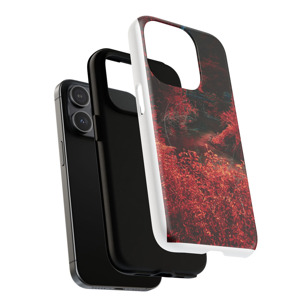MagSafe Tough Case — Red Forest Abstract Magnetic Phone Cover