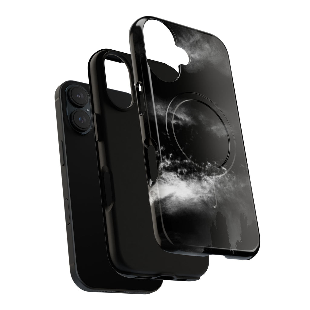 MagSafe Phone Case — Black Storm Cloud Design