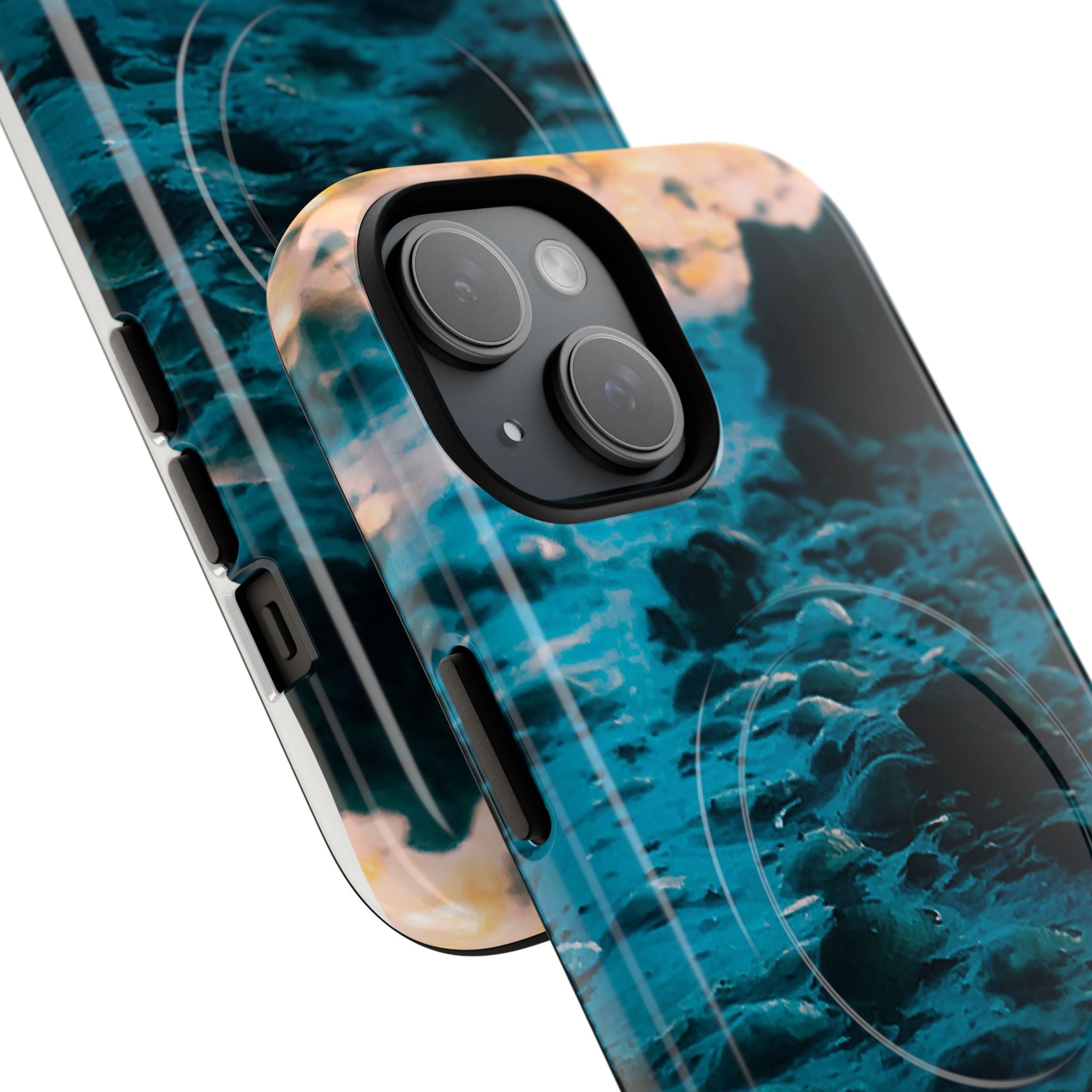 Ocean Waves Tough Magnetic Phone Case — Protective MagSafe-Compatible Sea Print