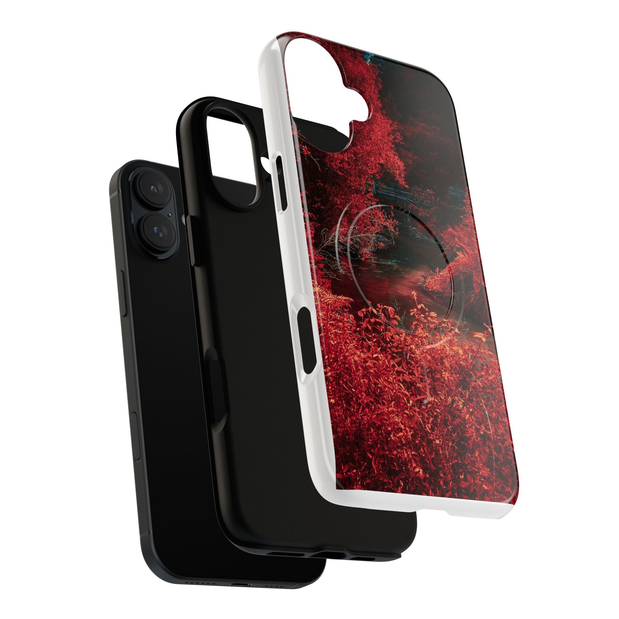 MagSafe Tough Case — Red Forest Abstract Magnetic Phone Cover