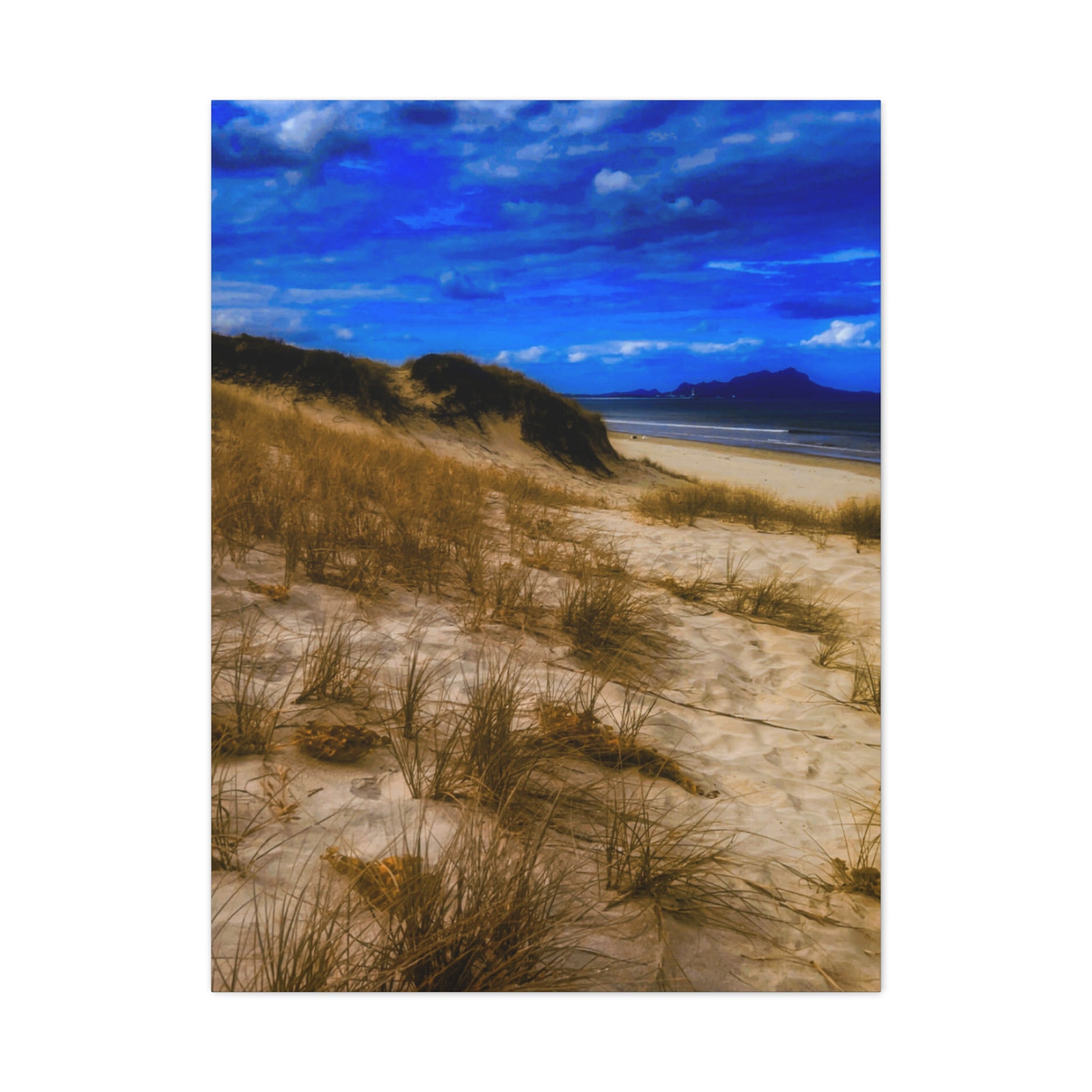 Beach Dunes Canvas Wall Art — Coastal Landscape Canvas Print