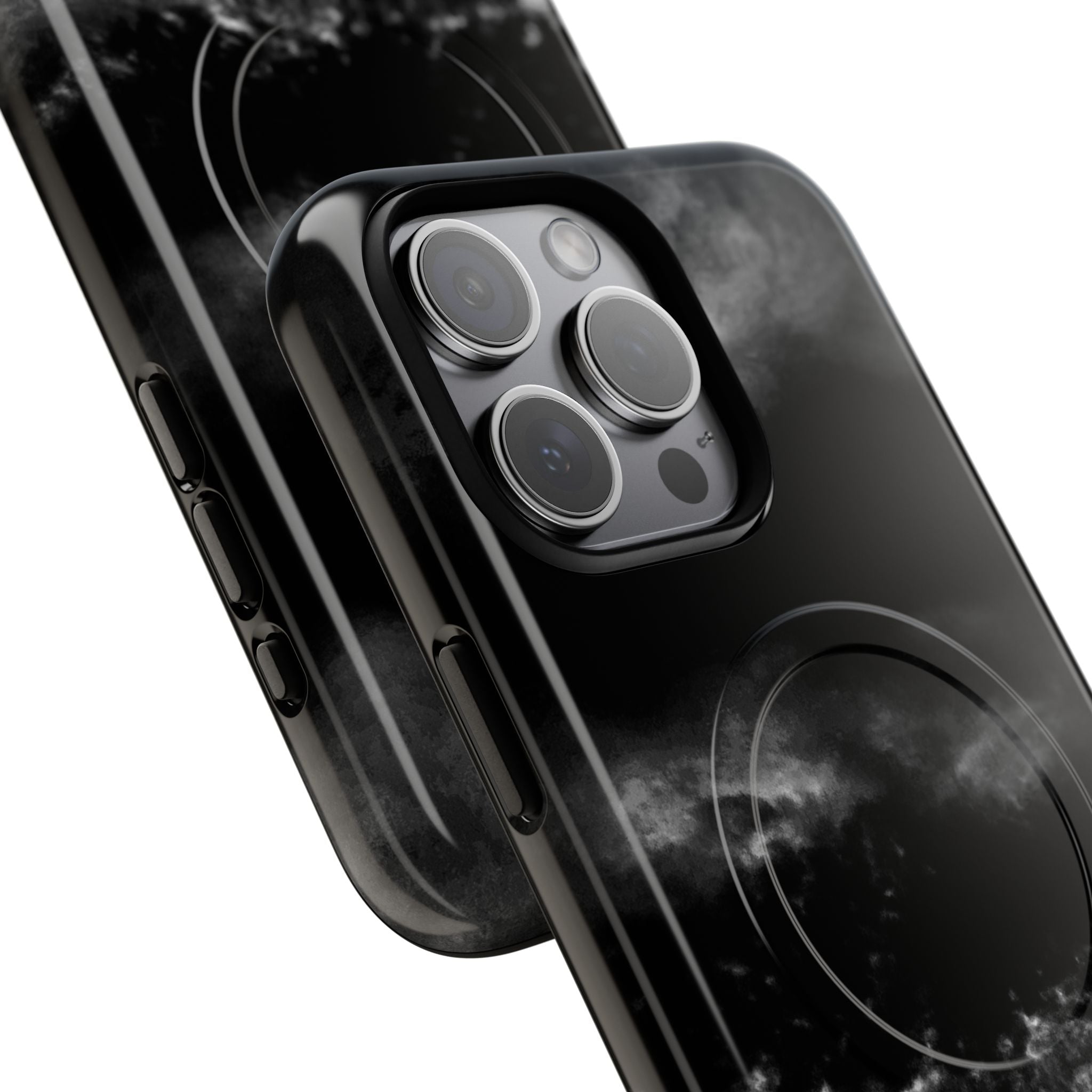 MagSafe Phone Case — Black Storm Cloud Design