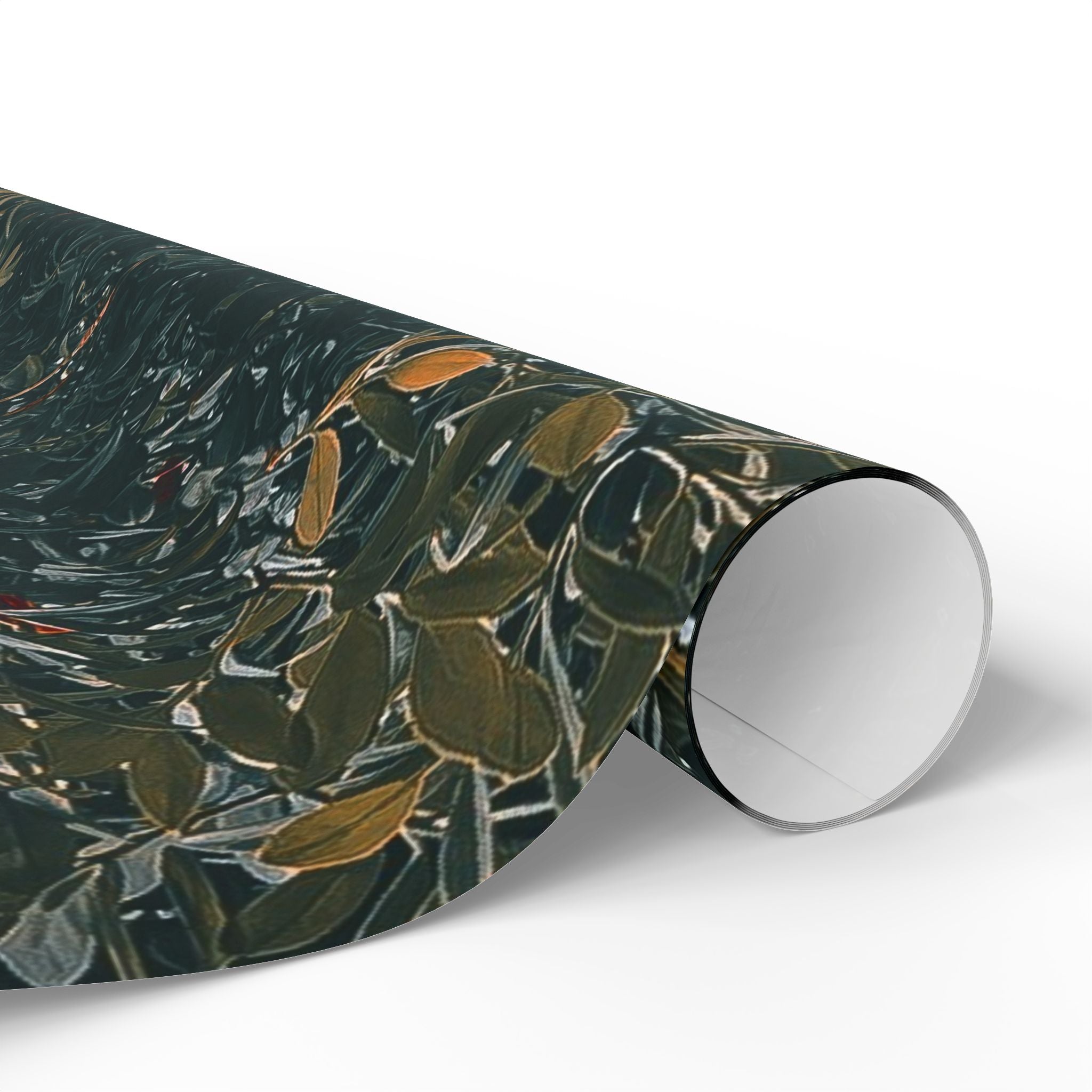 Wrapping Paper — Dark Floral Pōhutukawa Pattern Gift Wrap