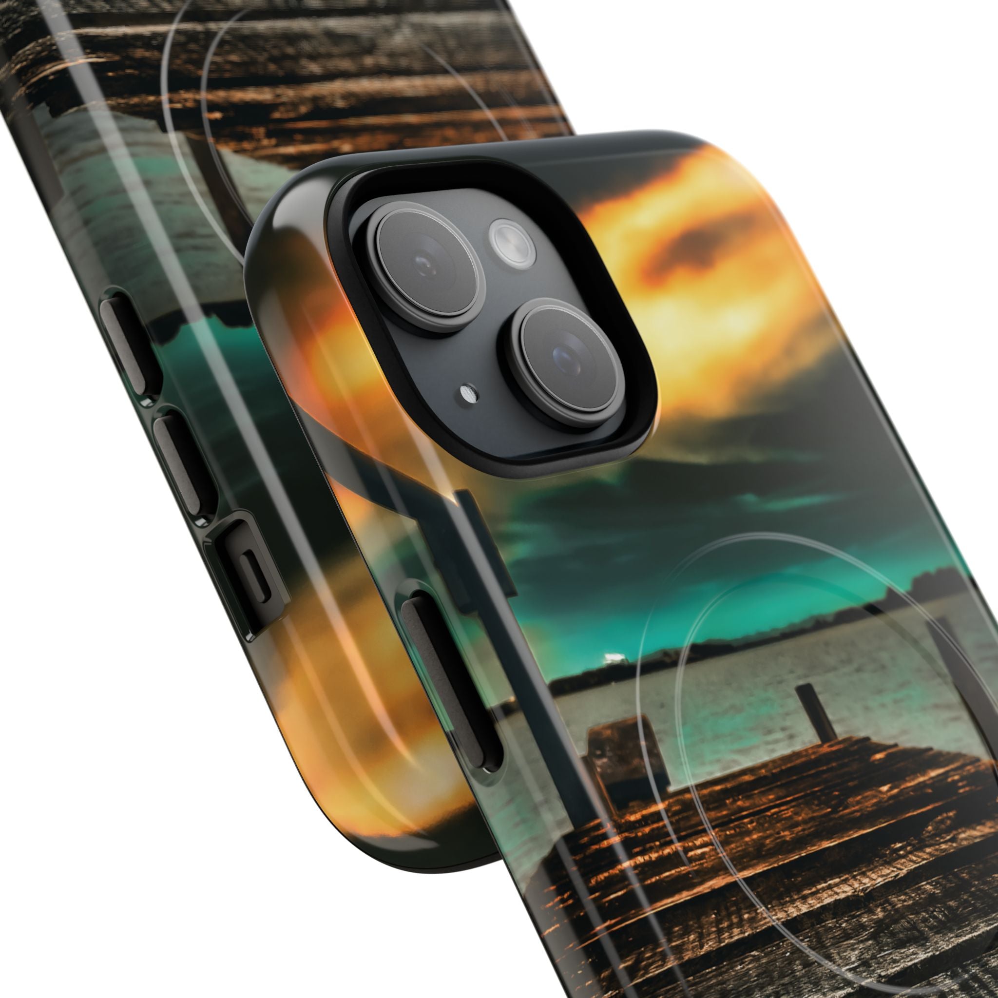 Tough Magnetic Case — 'Te Toro New Zealand Wharf' Magnetic Phone Cover