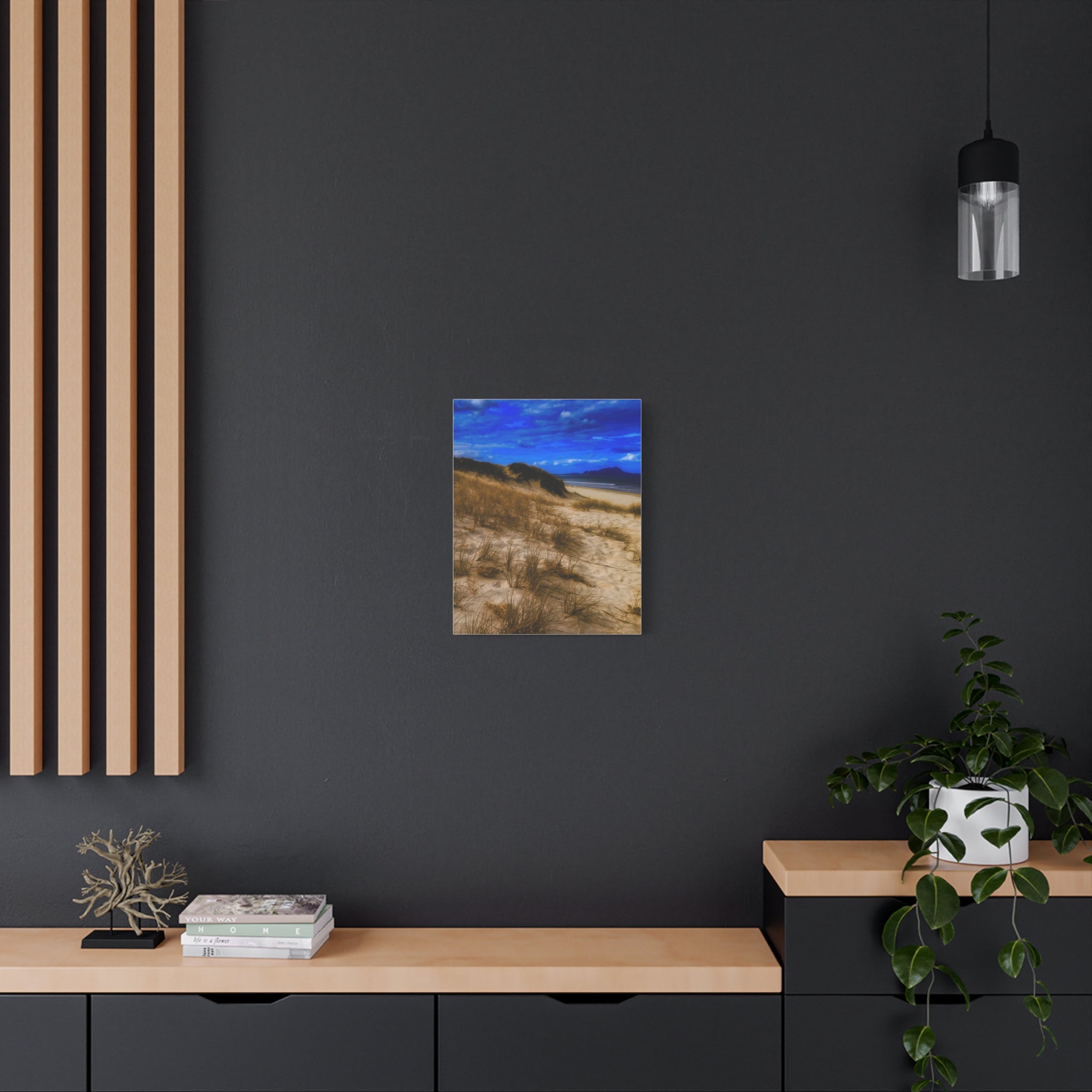 Beach Dunes Canvas Wall Art — Coastal Landscape Canvas Print