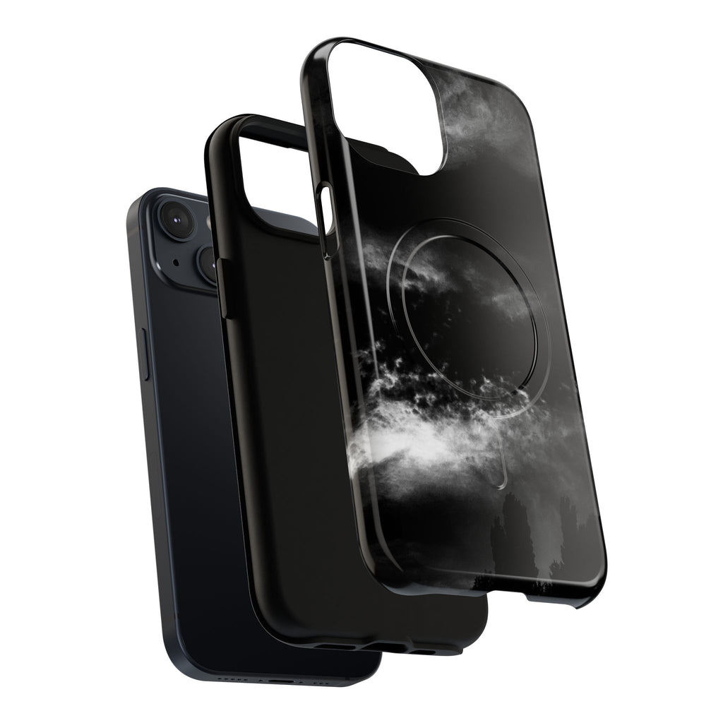 MagSafe Phone Case — Black Storm Cloud Design