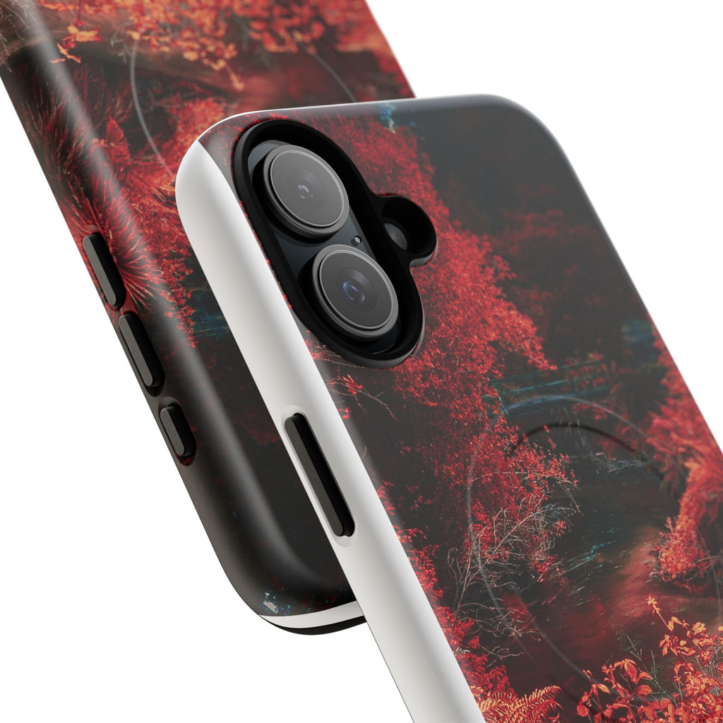 MagSafe Tough Case — Red Forest Abstract Magnetic Phone Cover