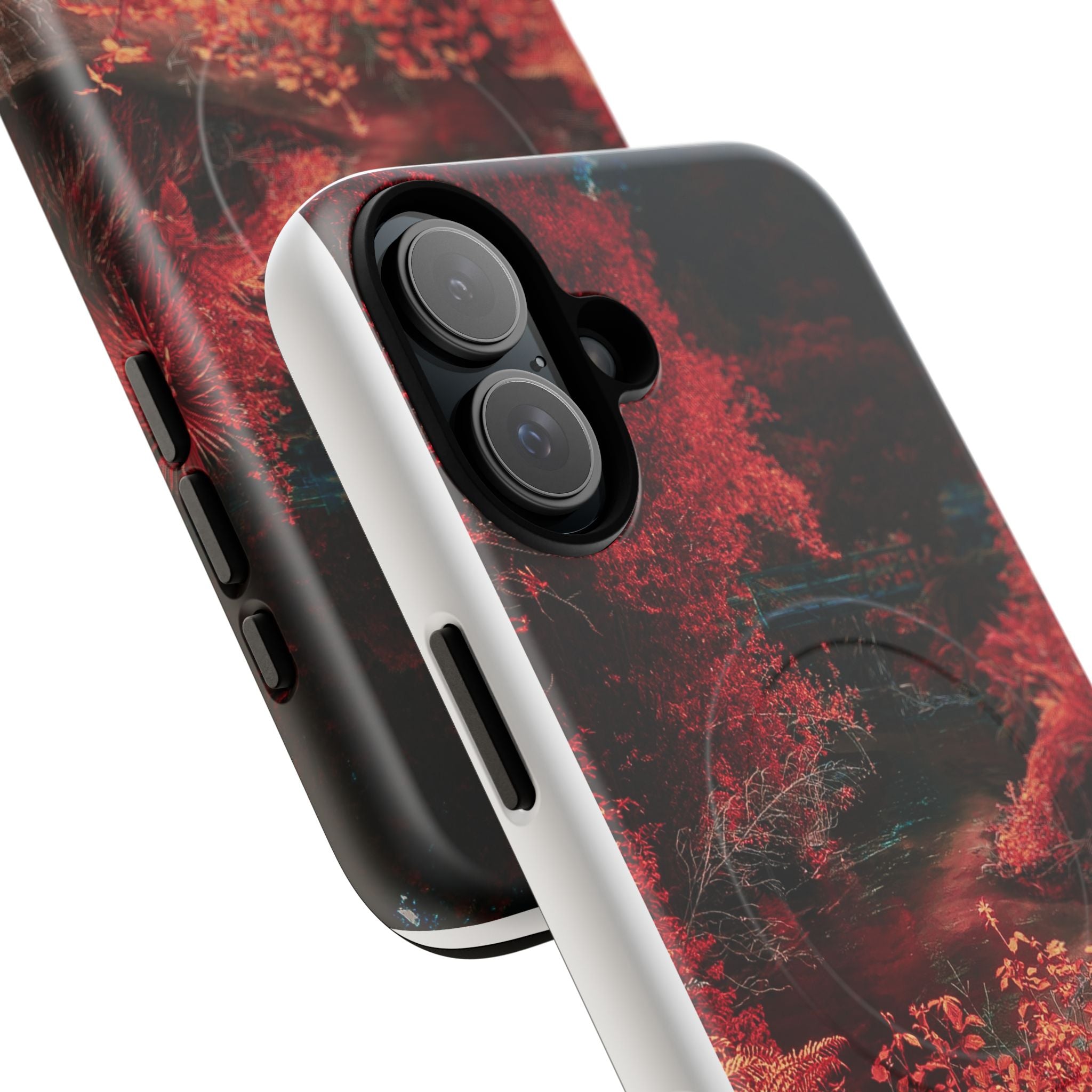 MagSafe Tough Case — Red Forest Abstract Magnetic Phone Cover