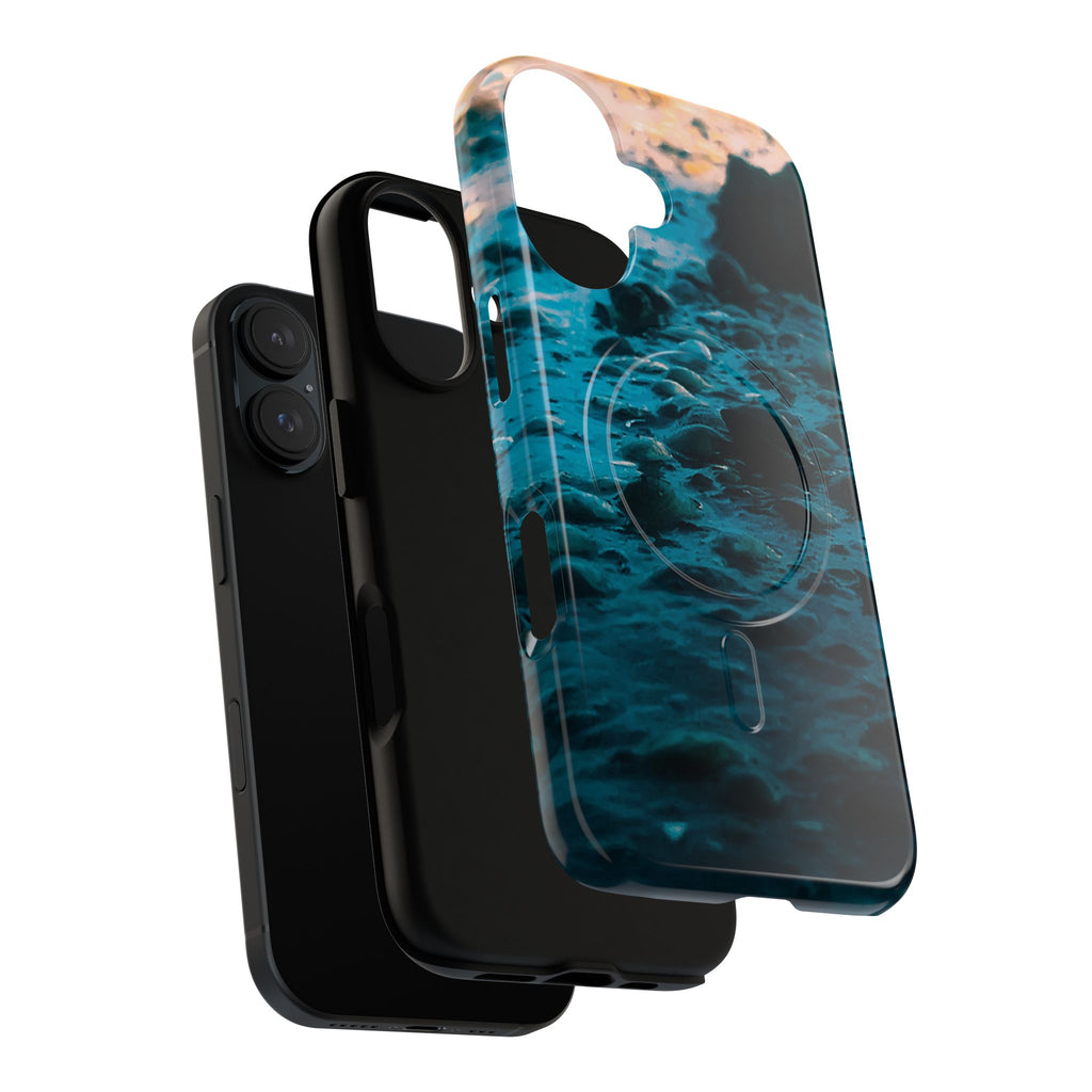 Ocean Waves Tough Magnetic Phone Case — Protective MagSafe-Compatible Sea Print