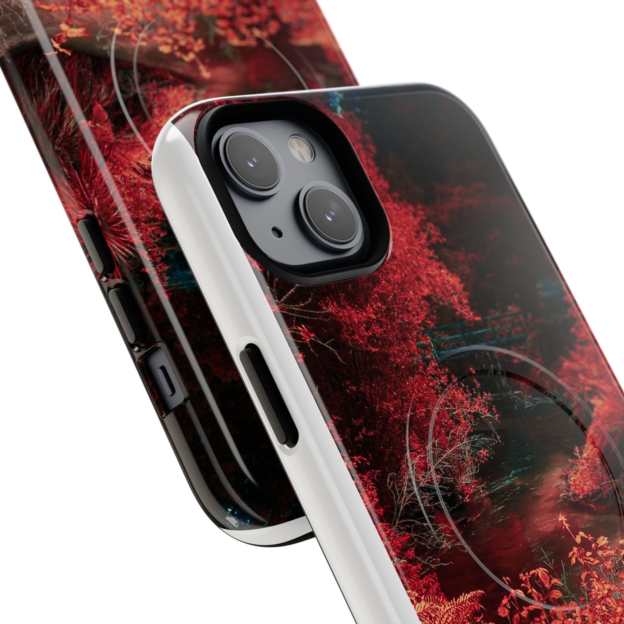 MagSafe Tough Case — Red Forest Abstract Magnetic Phone Cover