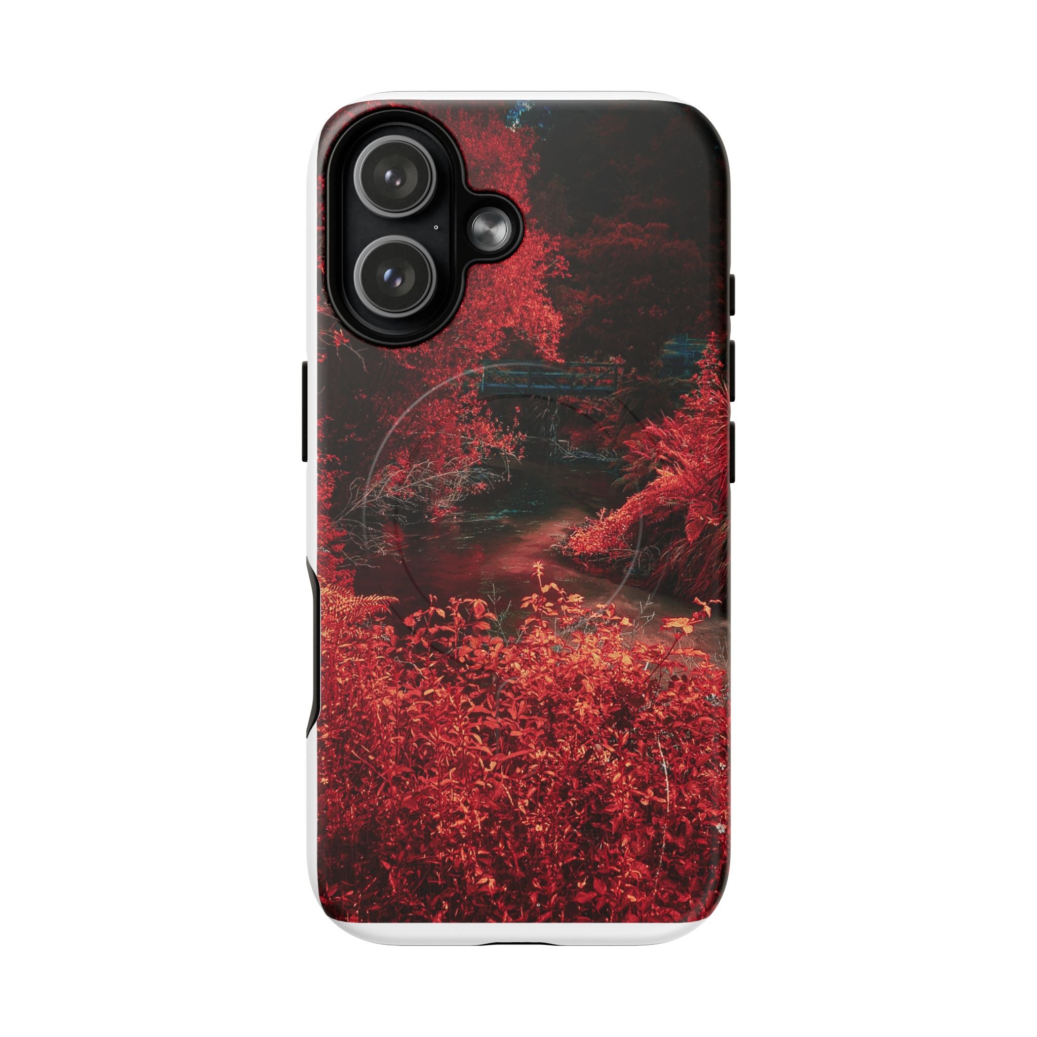 MagSafe Tough Case — Red Forest Abstract Magnetic Phone Cover