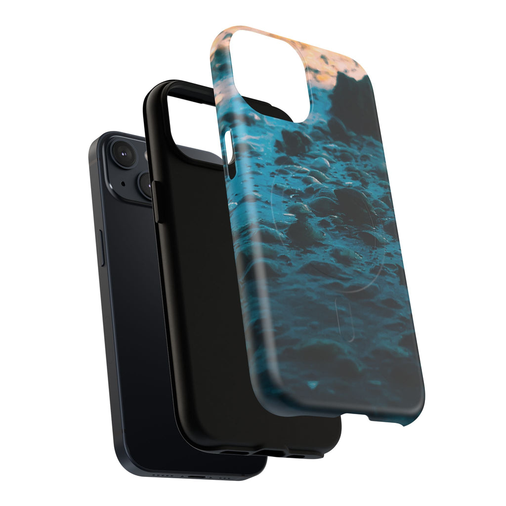 Ocean Waves Tough Magnetic Phone Case — Protective MagSafe-Compatible Sea Print