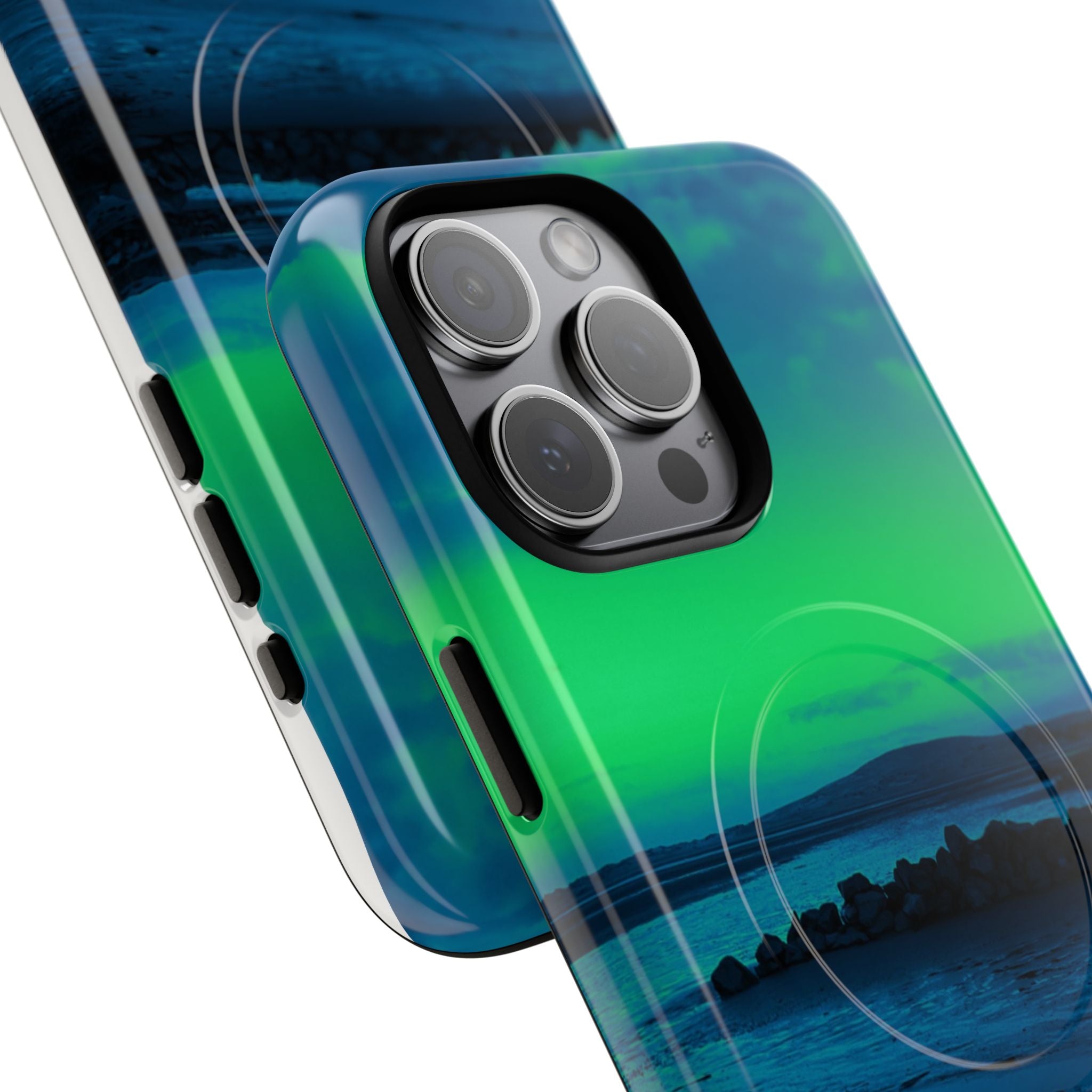 Green New Zealand Sunset Magnetic Phone Case