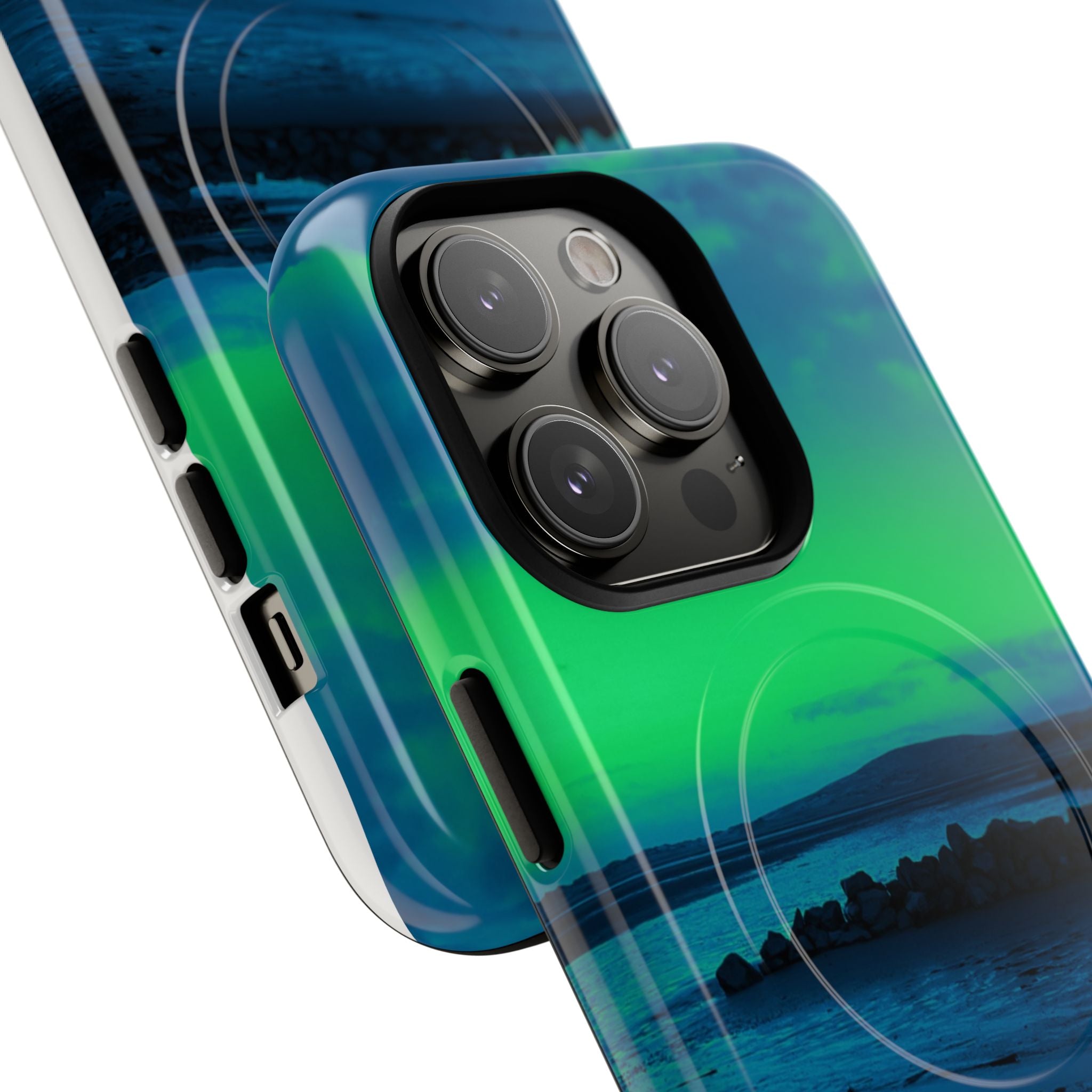 Green New Zealand Sunset Magnetic Phone Case