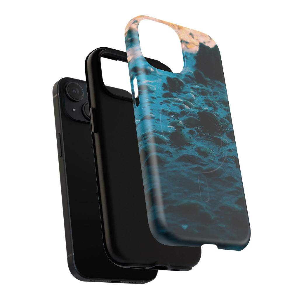 Ocean Waves Tough Magnetic Phone Case — Protective MagSafe-Compatible Sea Print