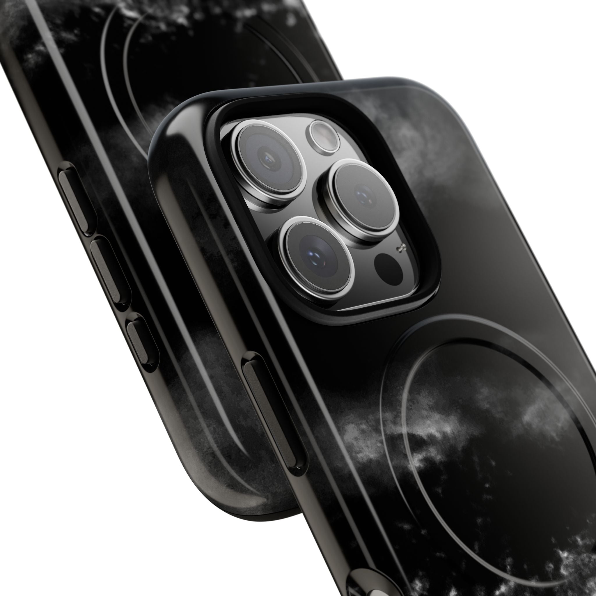 MagSafe Phone Case — Black Storm Cloud Design