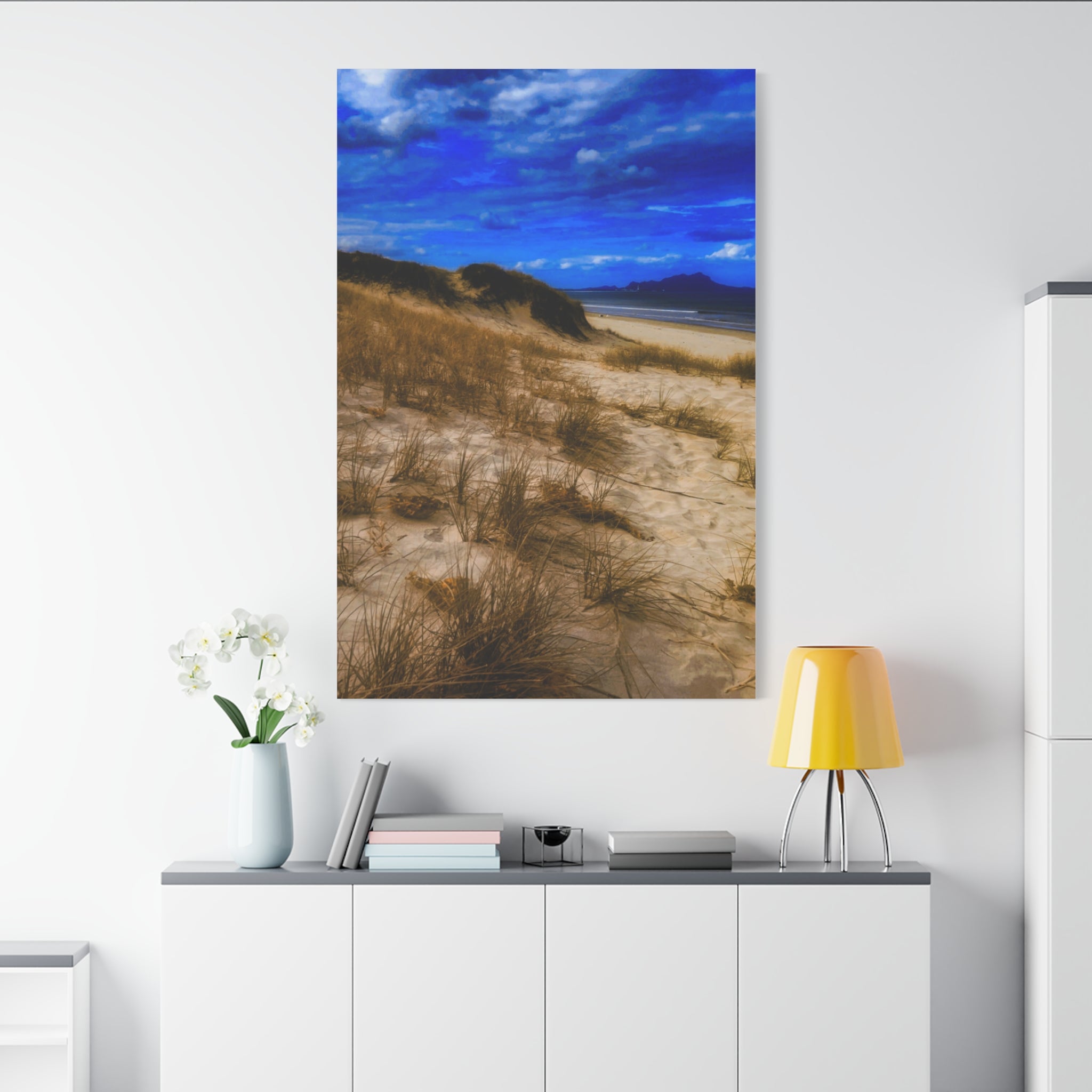 Beach Dunes Canvas Wall Art — Coastal Landscape Canvas Print