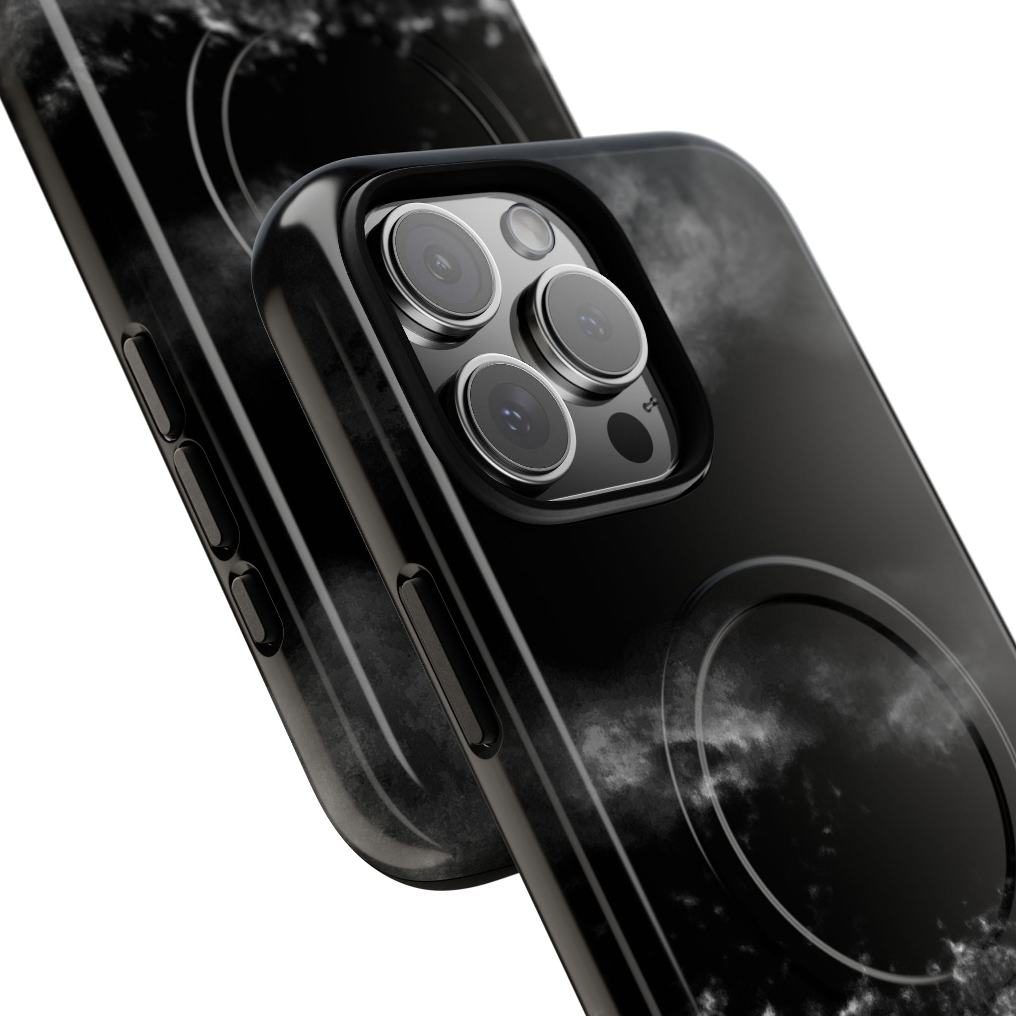 MagSafe Phone Case — Black Storm Cloud Design