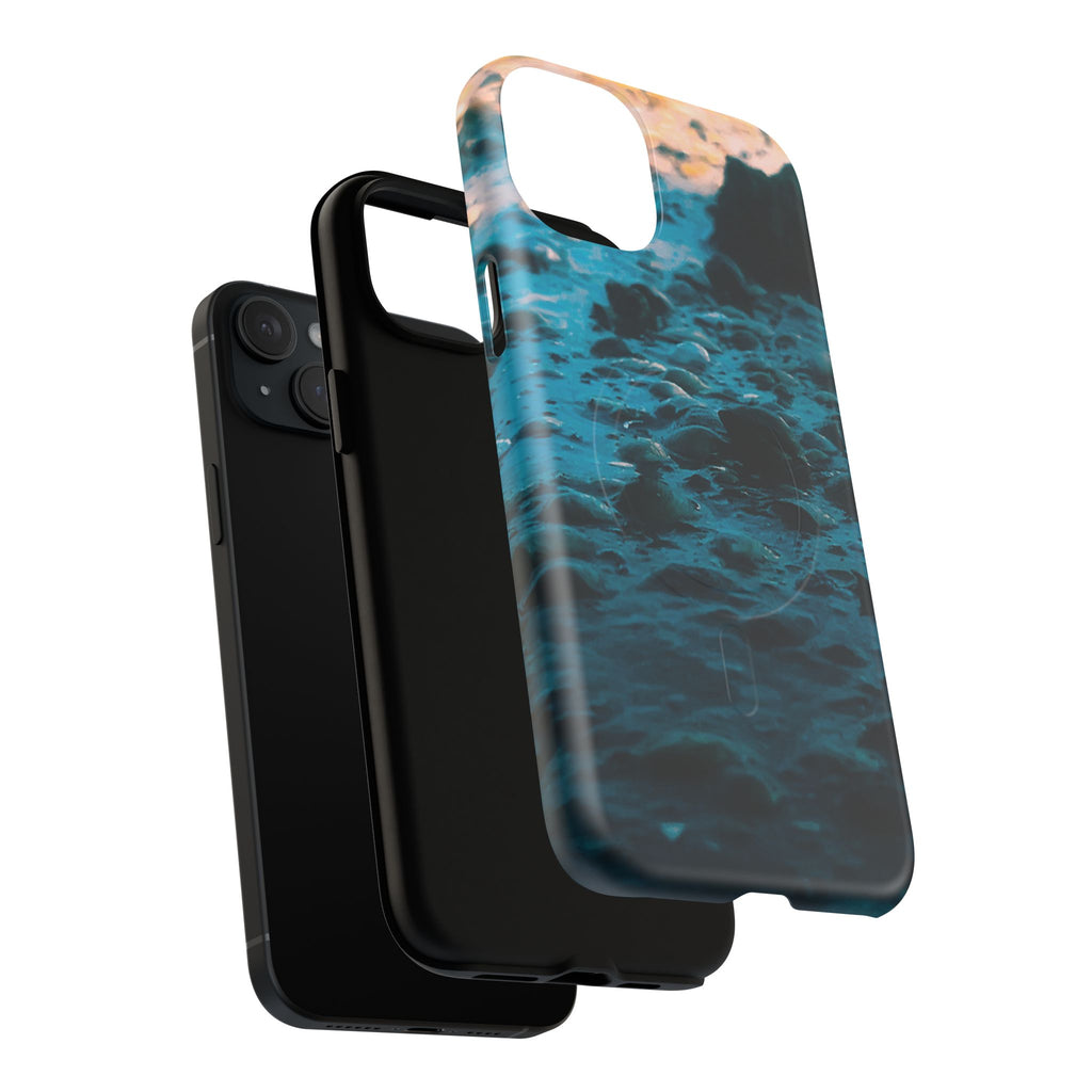 Ocean Waves Tough Magnetic Phone Case — Protective MagSafe-Compatible Sea Print