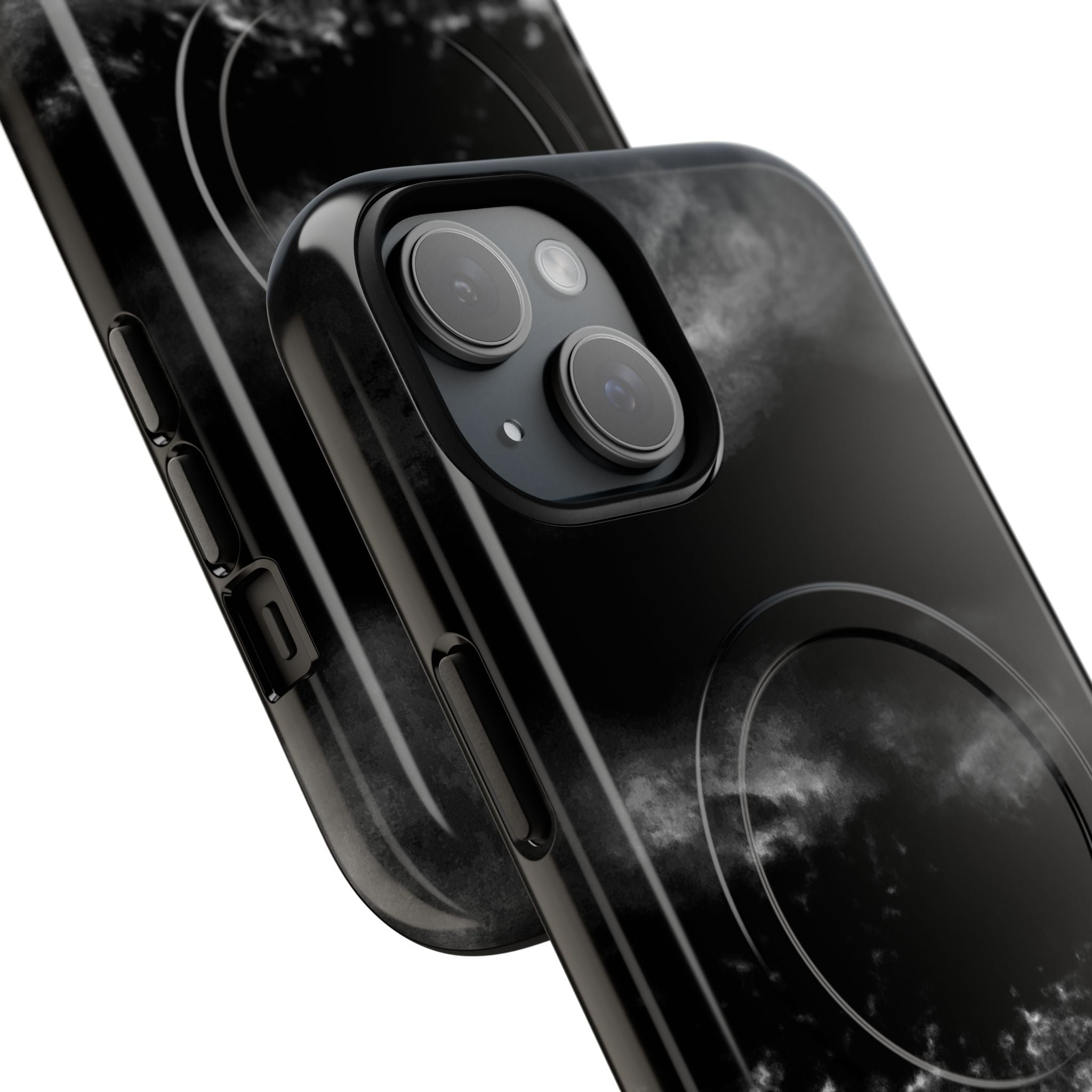 MagSafe Phone Case — Black Storm Cloud Design
