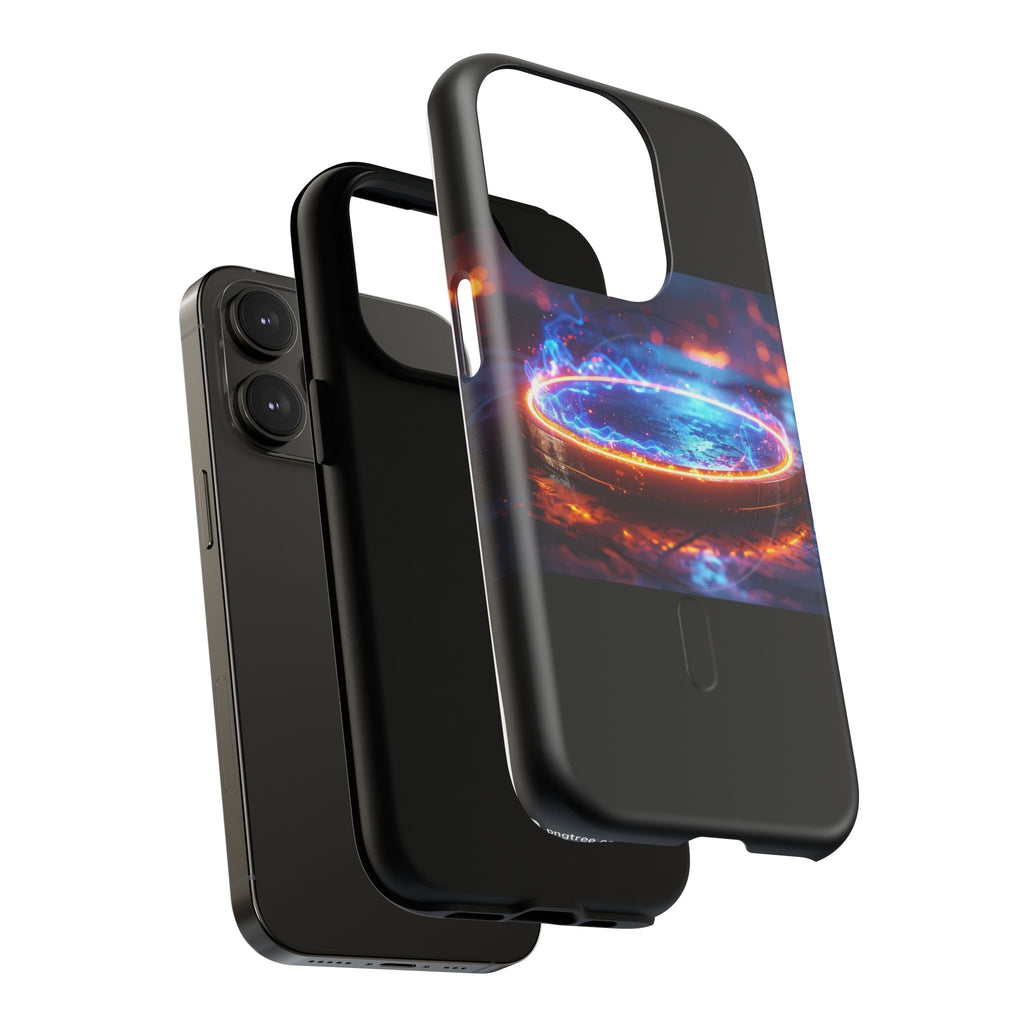 Phone Case - Magnetic Tough Case with Fiery Energy Portal Design