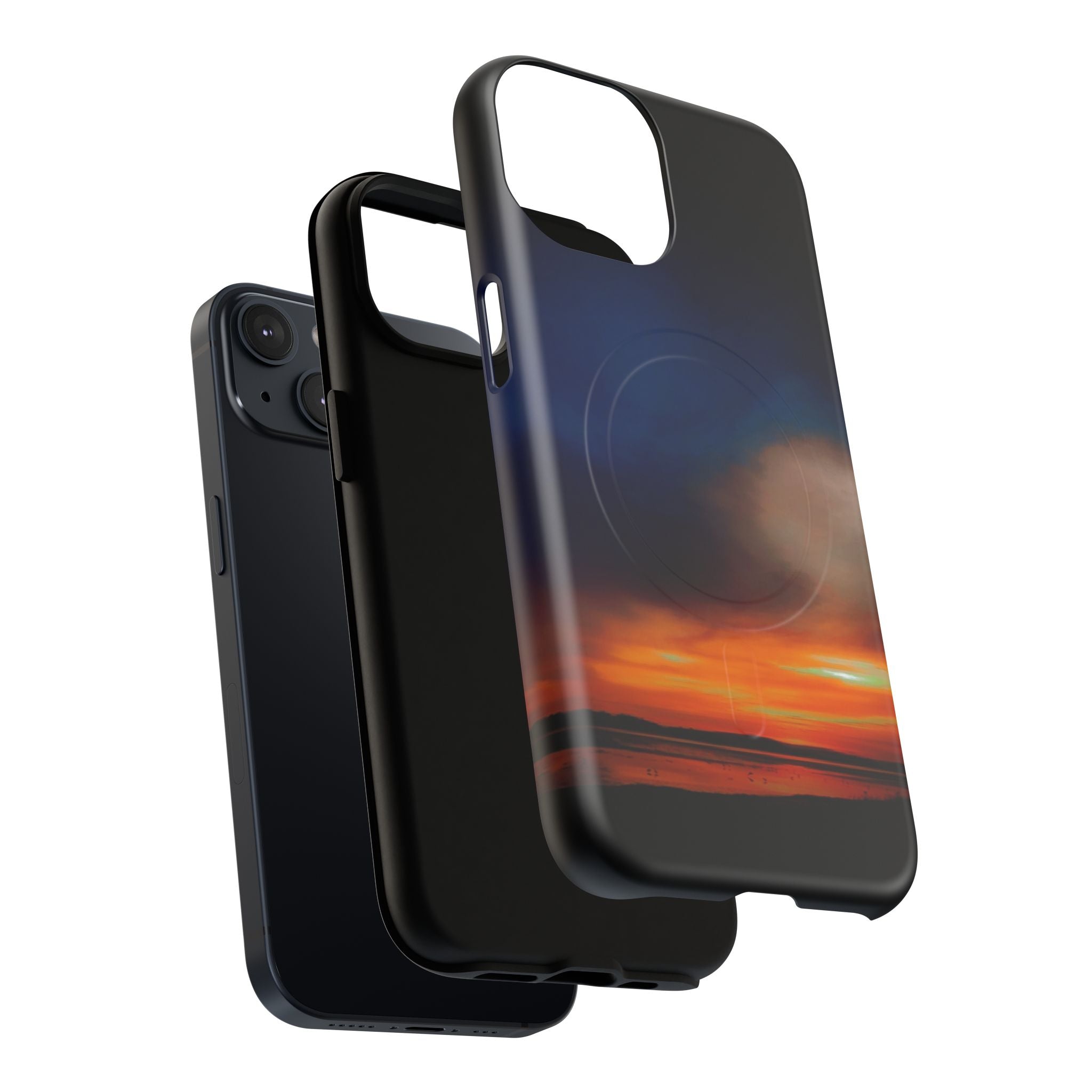 Mangawhai Sunset Magnetic Phone Case — New Zealand Coastal Sunset Design