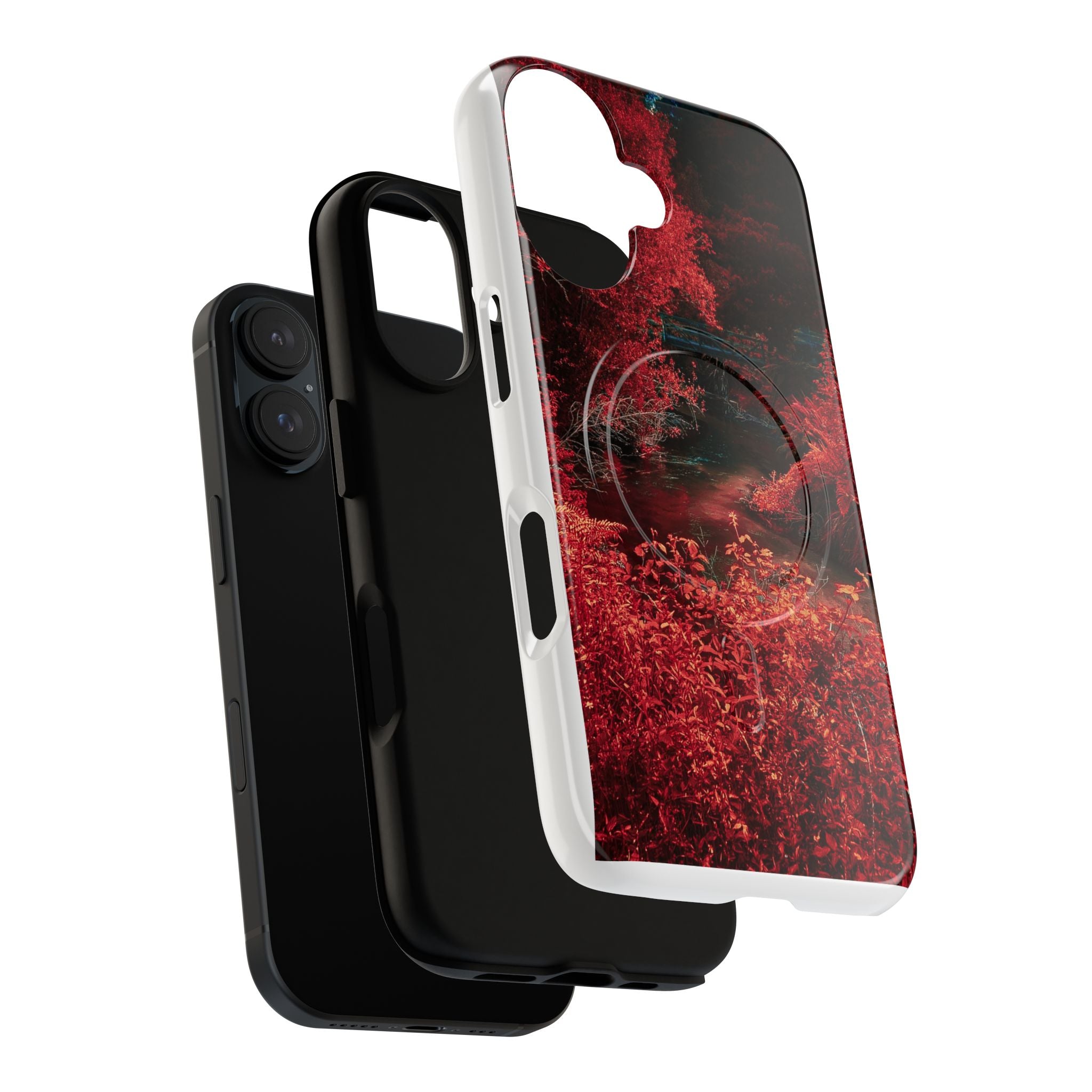 MagSafe Tough Case — Red Forest Abstract Magnetic Phone Cover